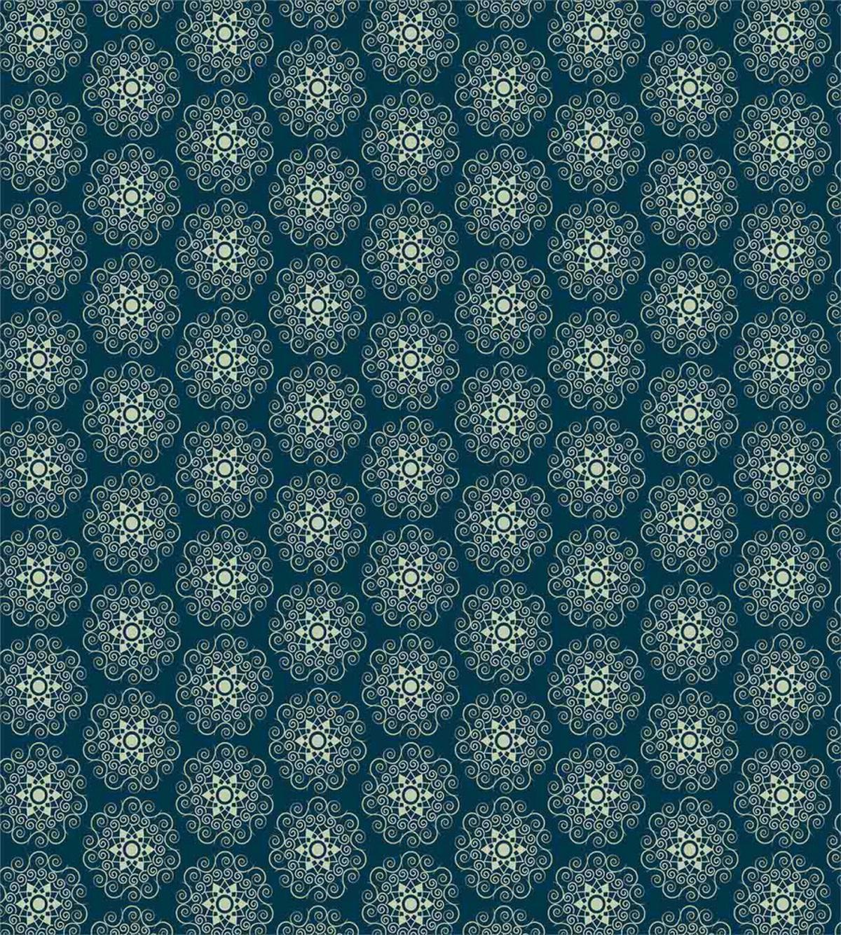 Vintage Geometric Swirls — Pattern
