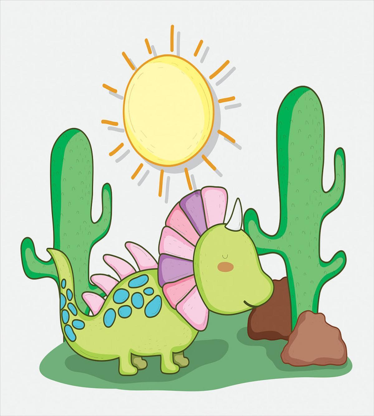 Styracosaurus Doodle — Pattern