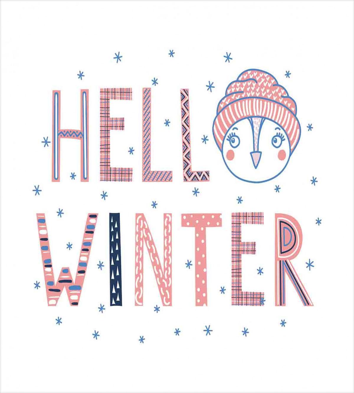 Hello Text Funny Face — Pattern