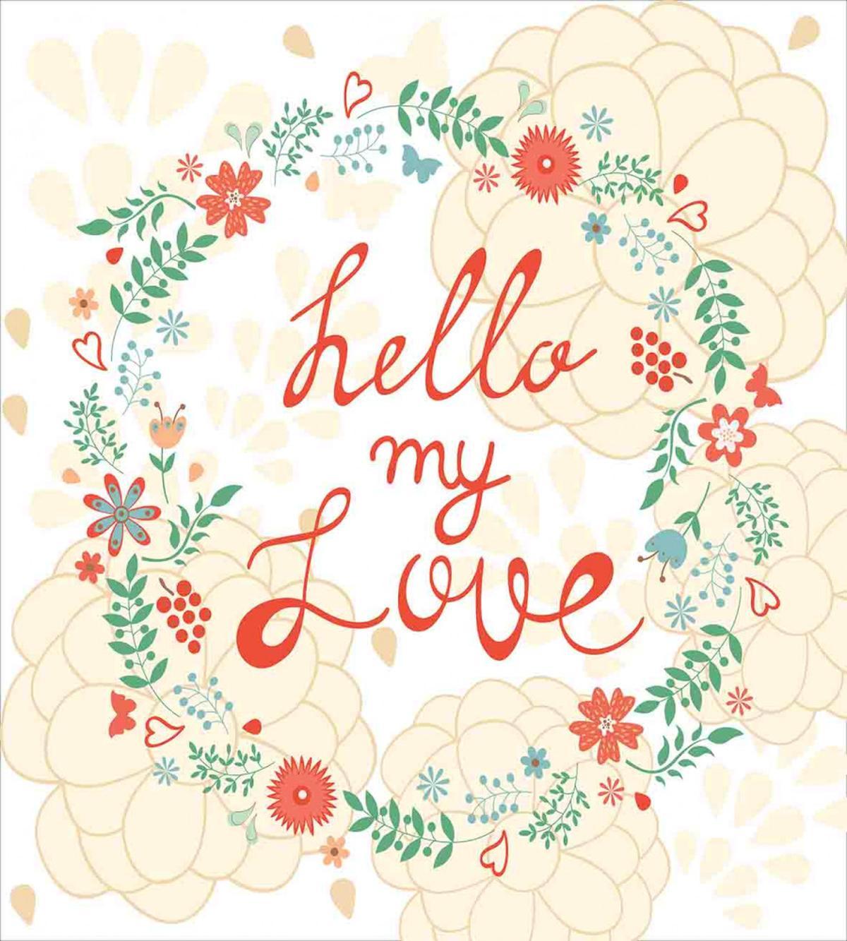 Hello My Love Typography — Pattern