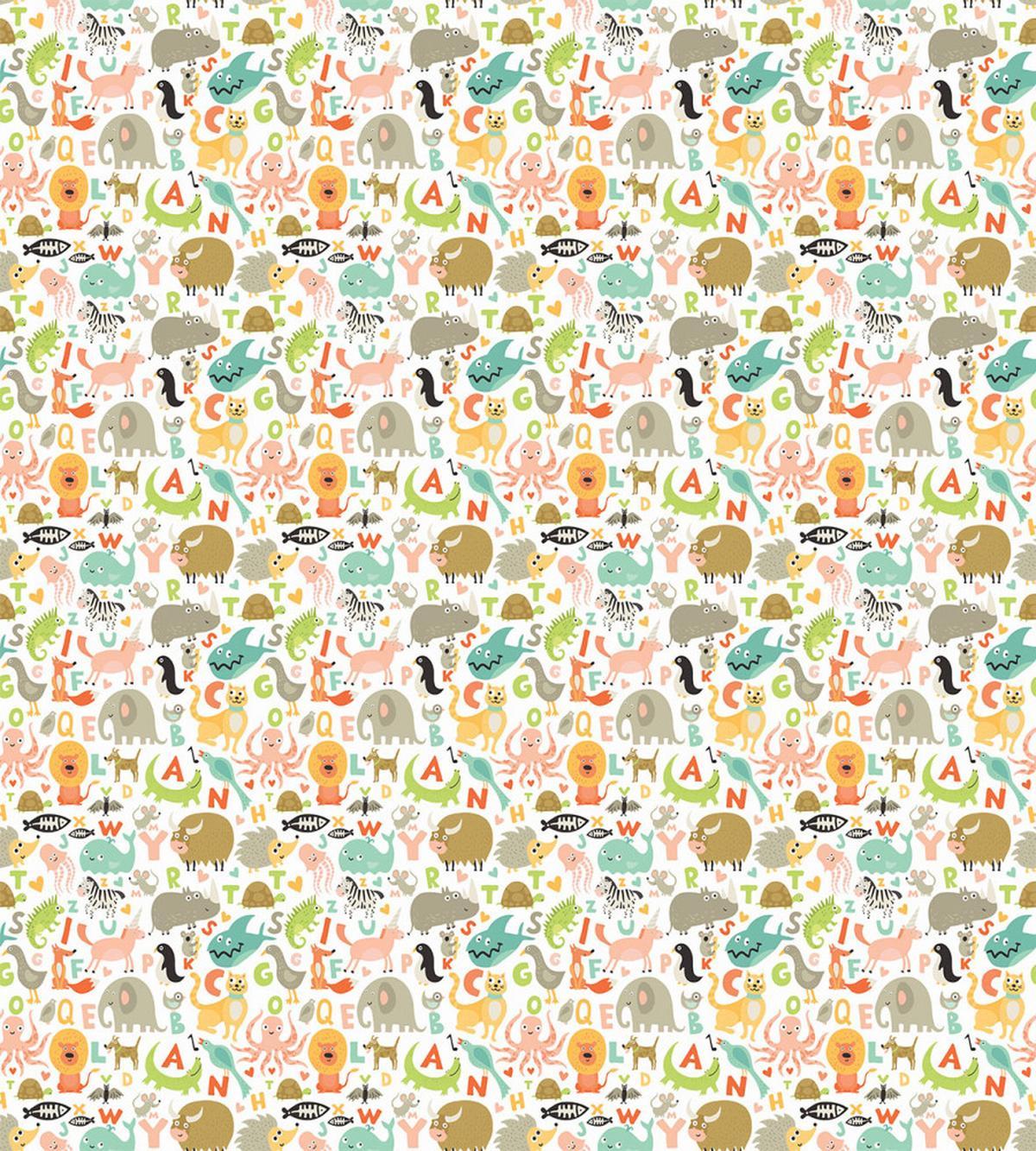 Cartoon Animals Alphabet — Pattern