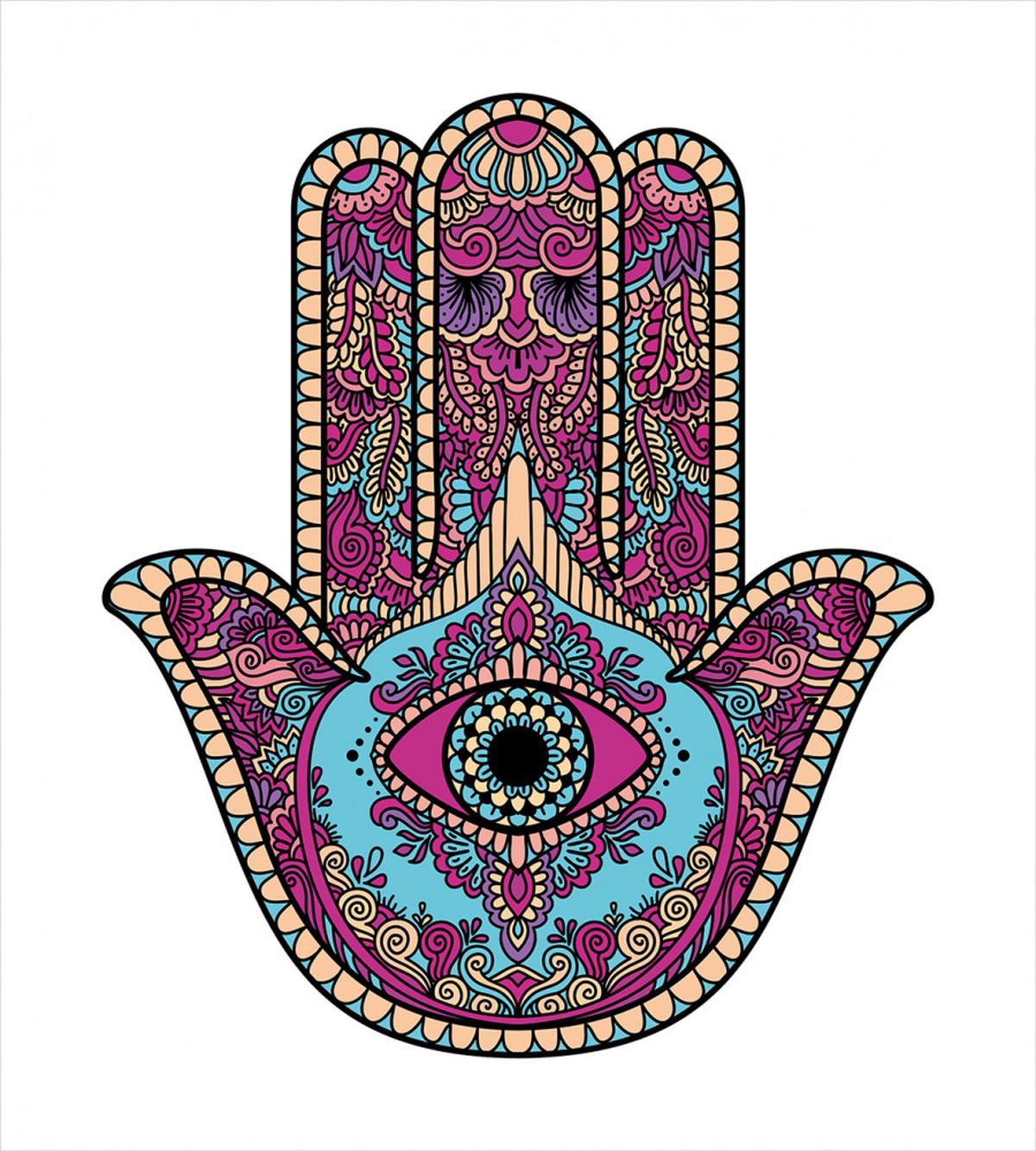 Doodle Swirls Evil Eye — Pattern