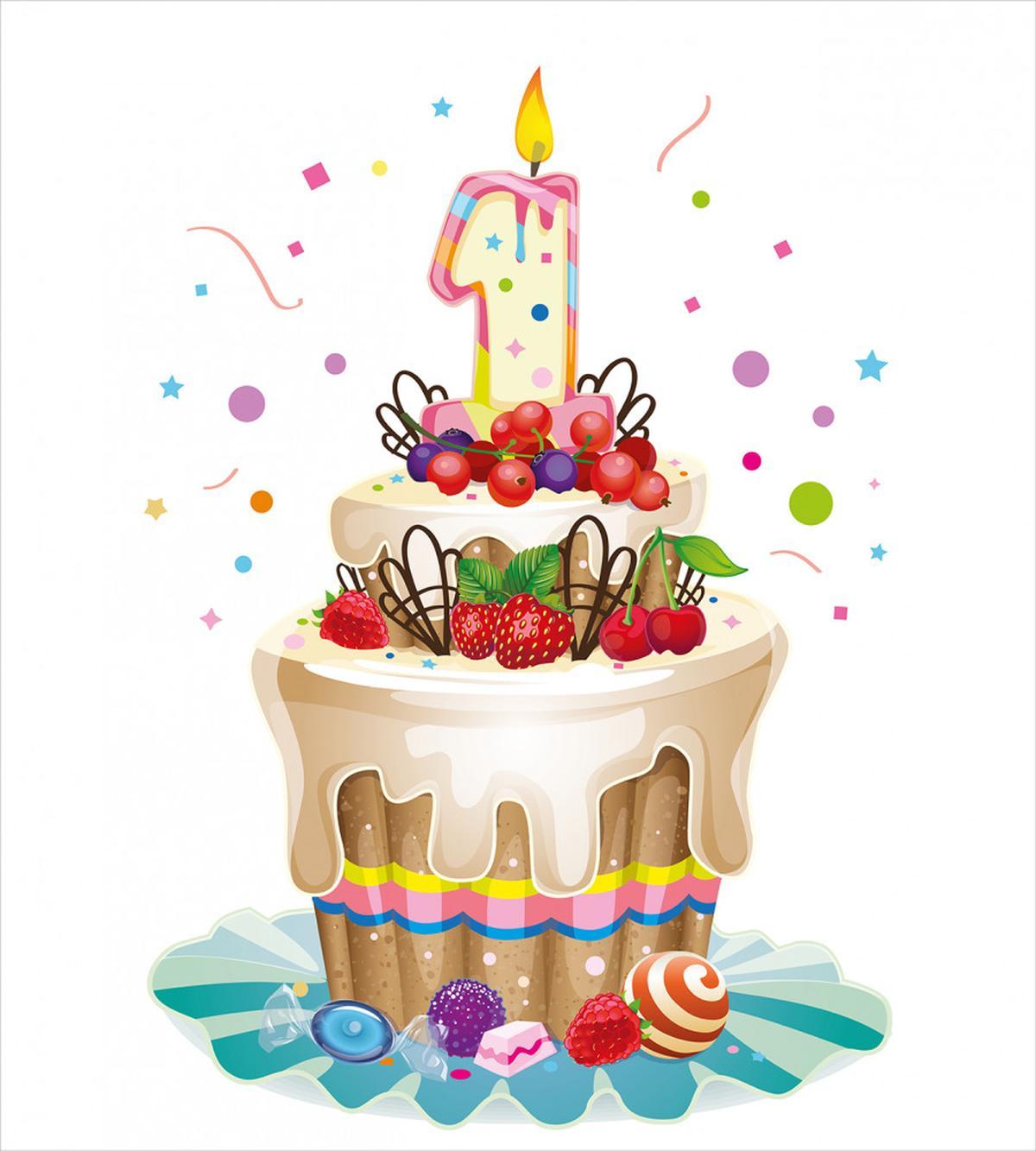 Party Cake for Baby — Pattern