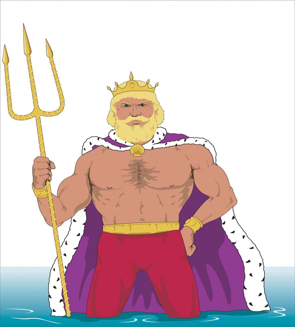 King of the Ocean Drawing — Pattern