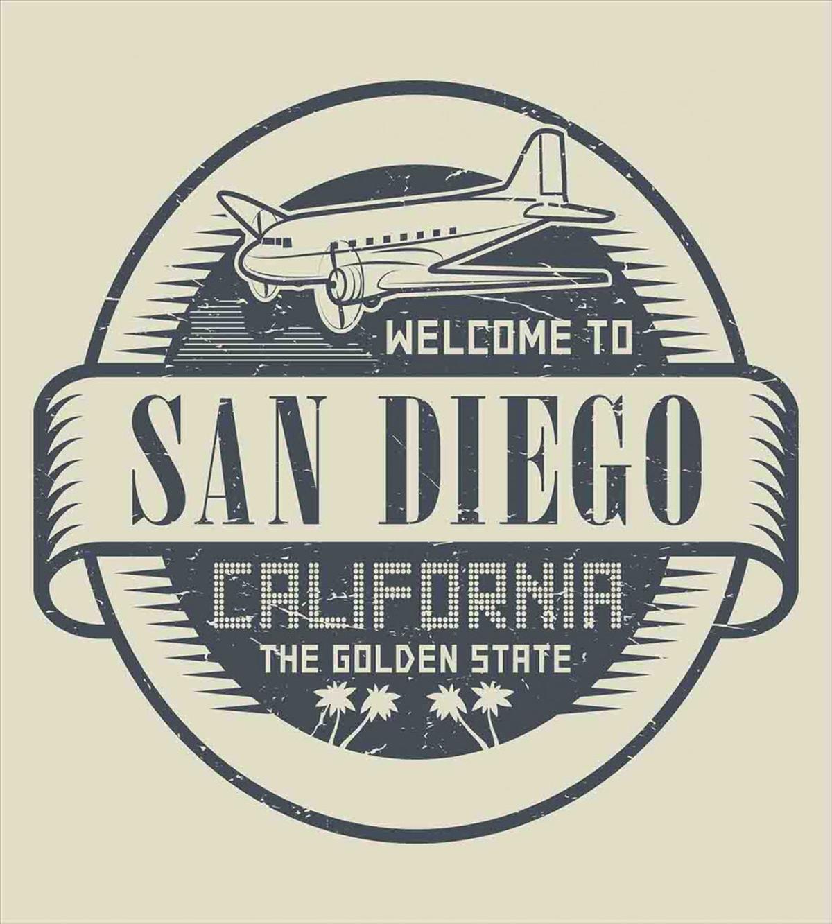 Stamp Airplane Welcome — Pattern
