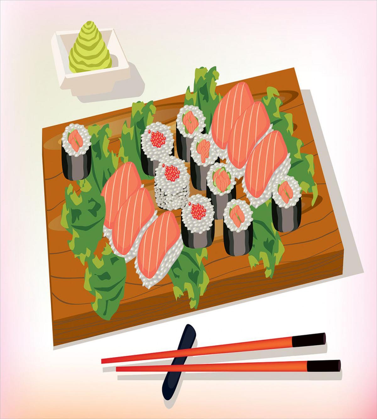 Plate of Tasty Food — Pattern