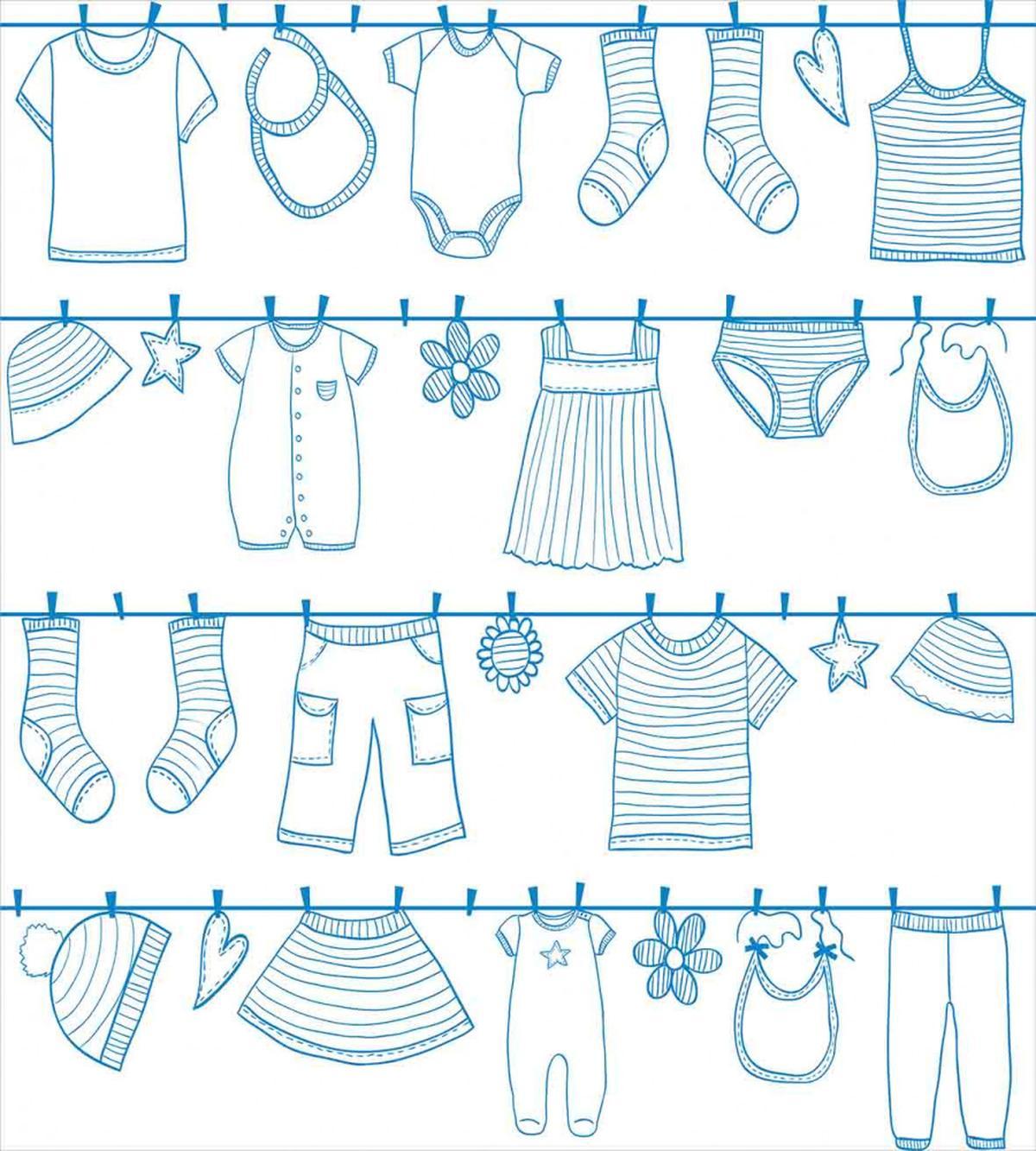 Drying Baby Clothes — Pattern