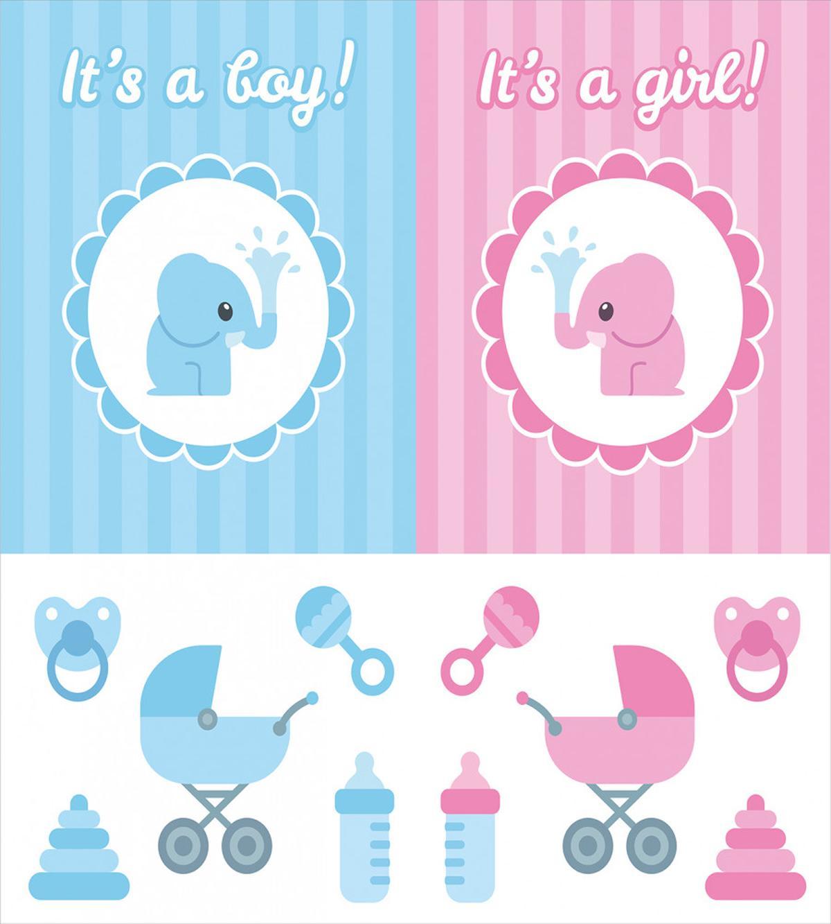 Girl Boy Newborn Baby — Pattern