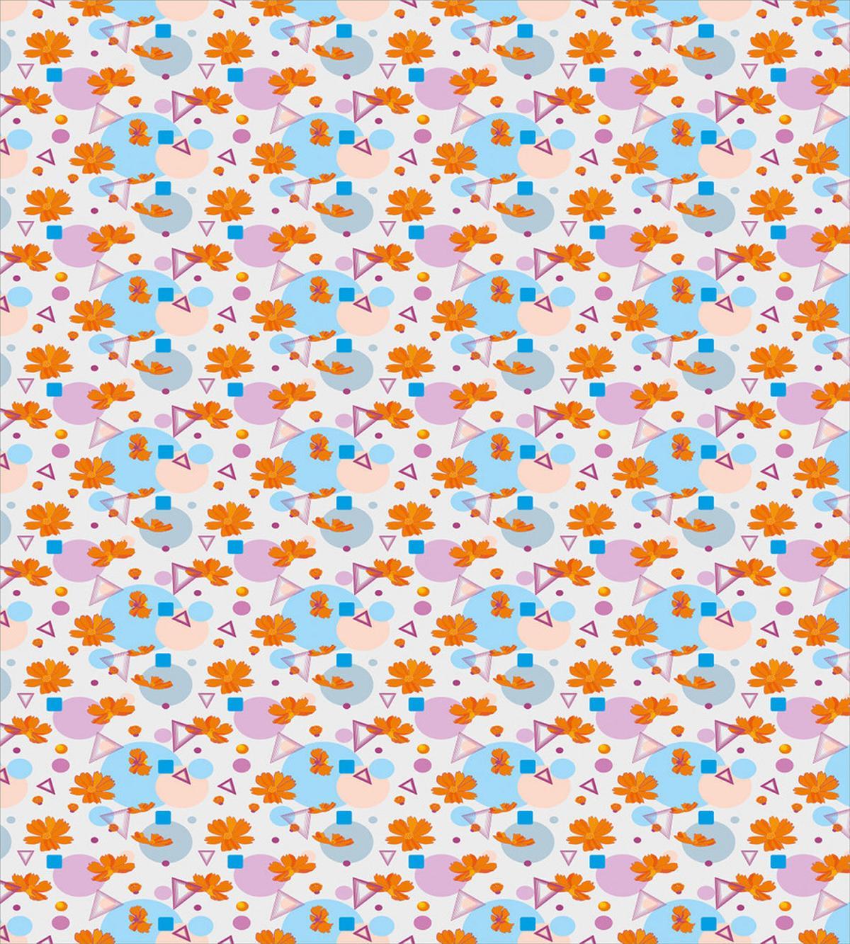 Petal and Geometric Shapes — Pattern