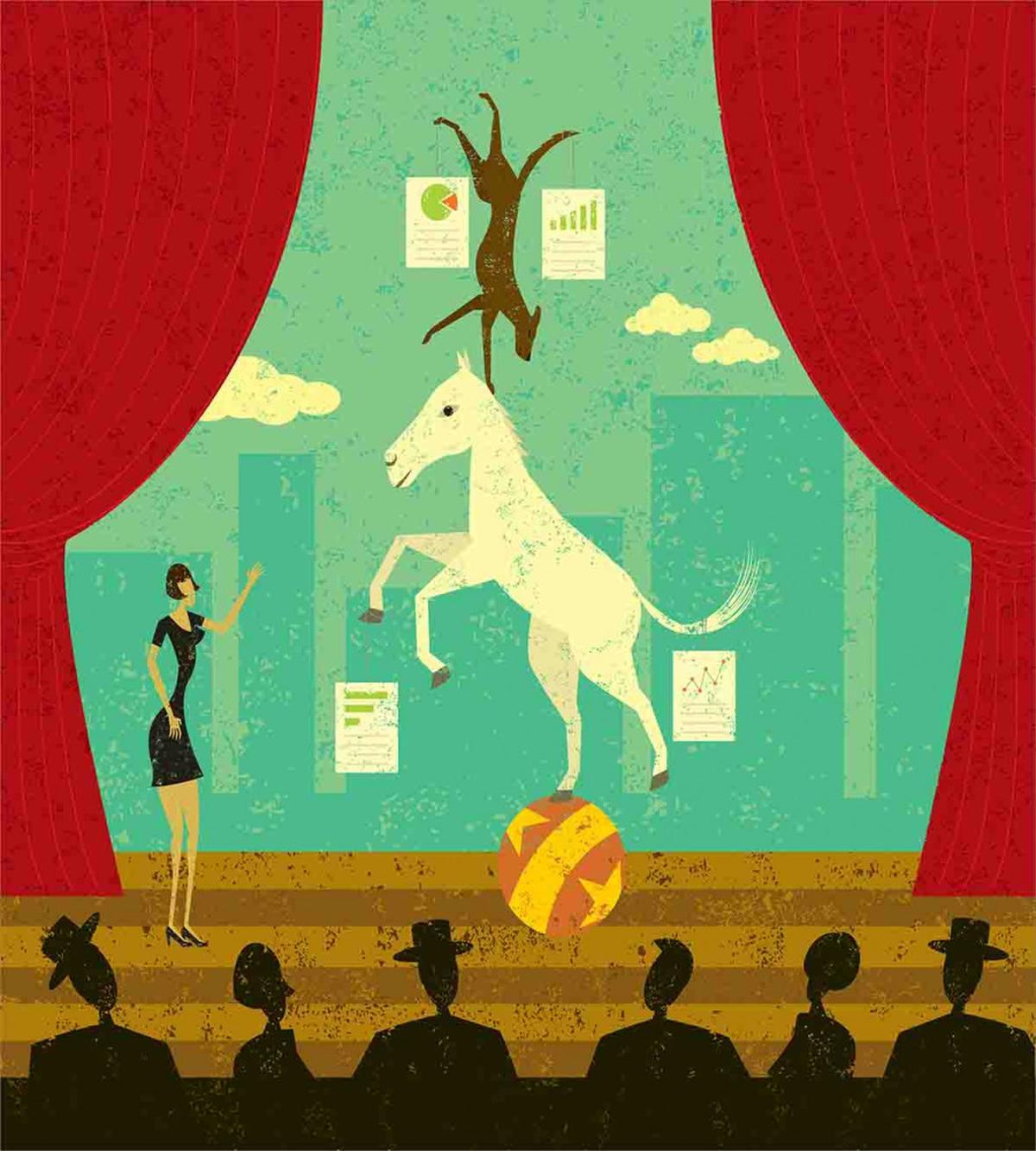 Horse Hound Show Stage — Pattern