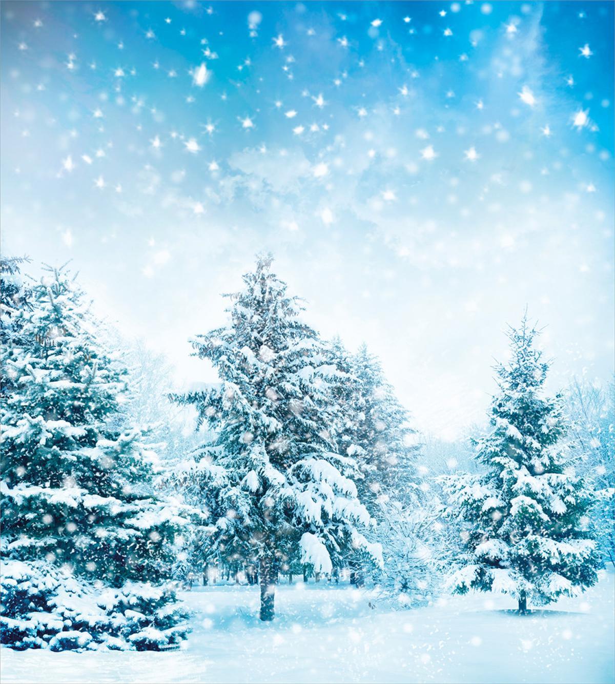 Fir Trees Mountainside — Pattern
