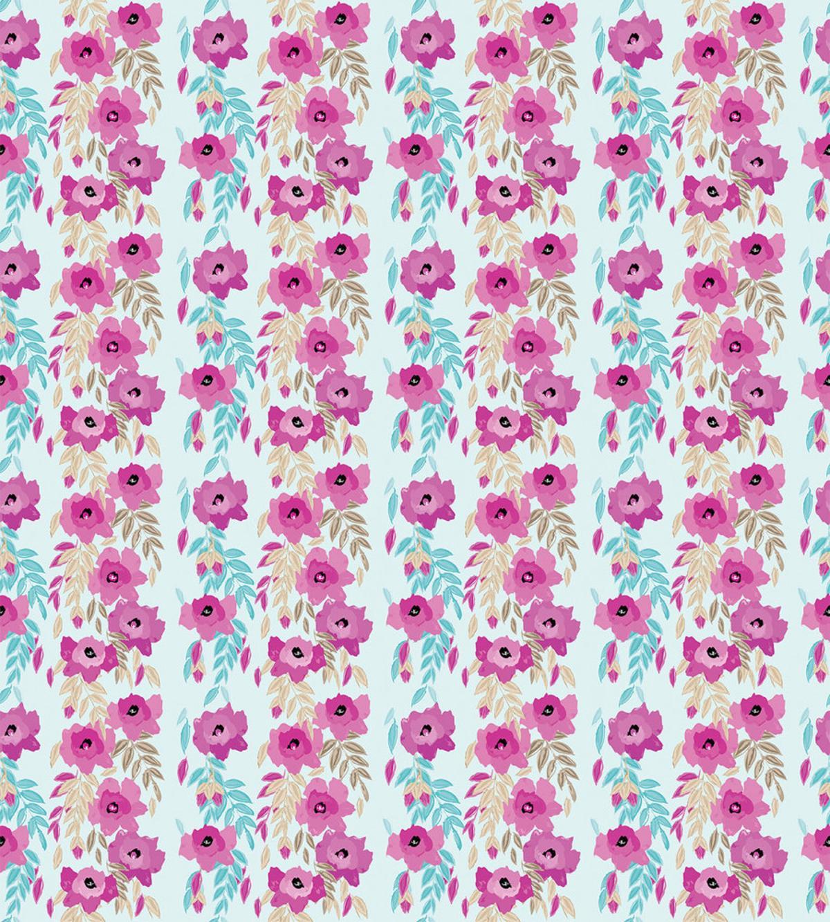 Floral Garden Pink Blooms — Pattern