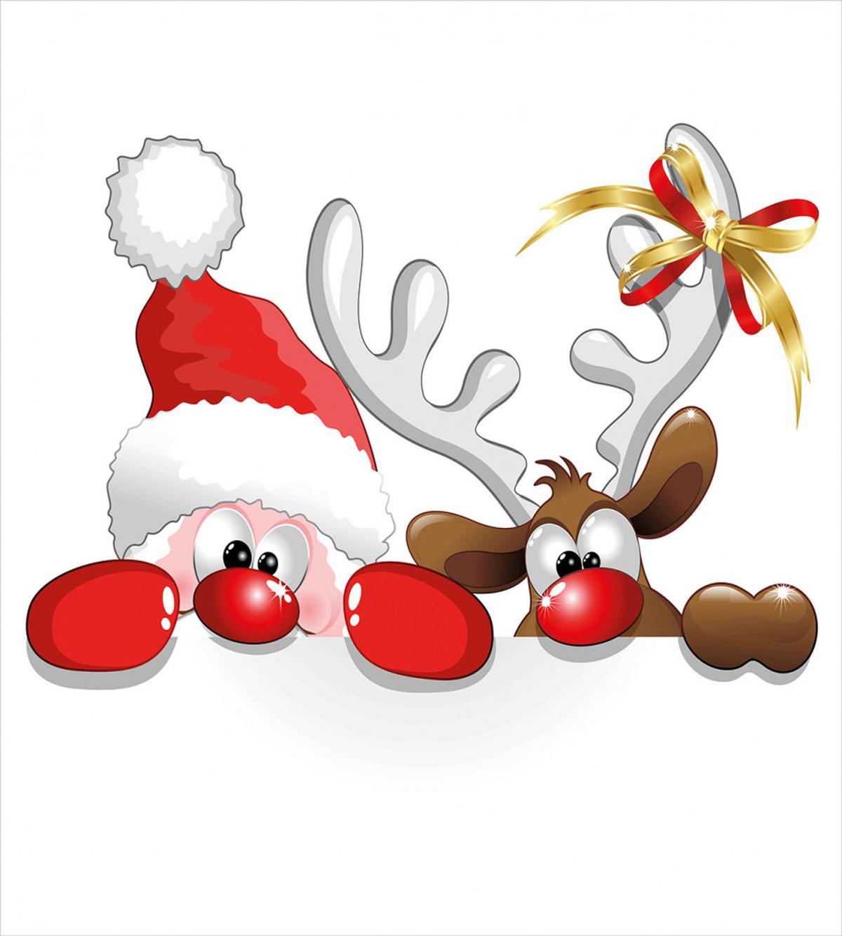Funny Santa Reindeer — Pattern