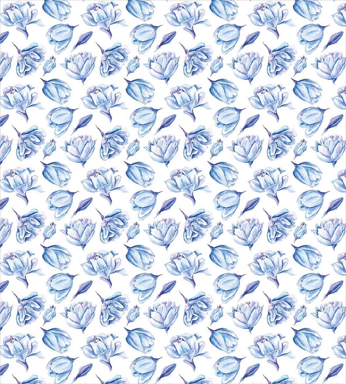 Watercolor Roses Buds — Pattern