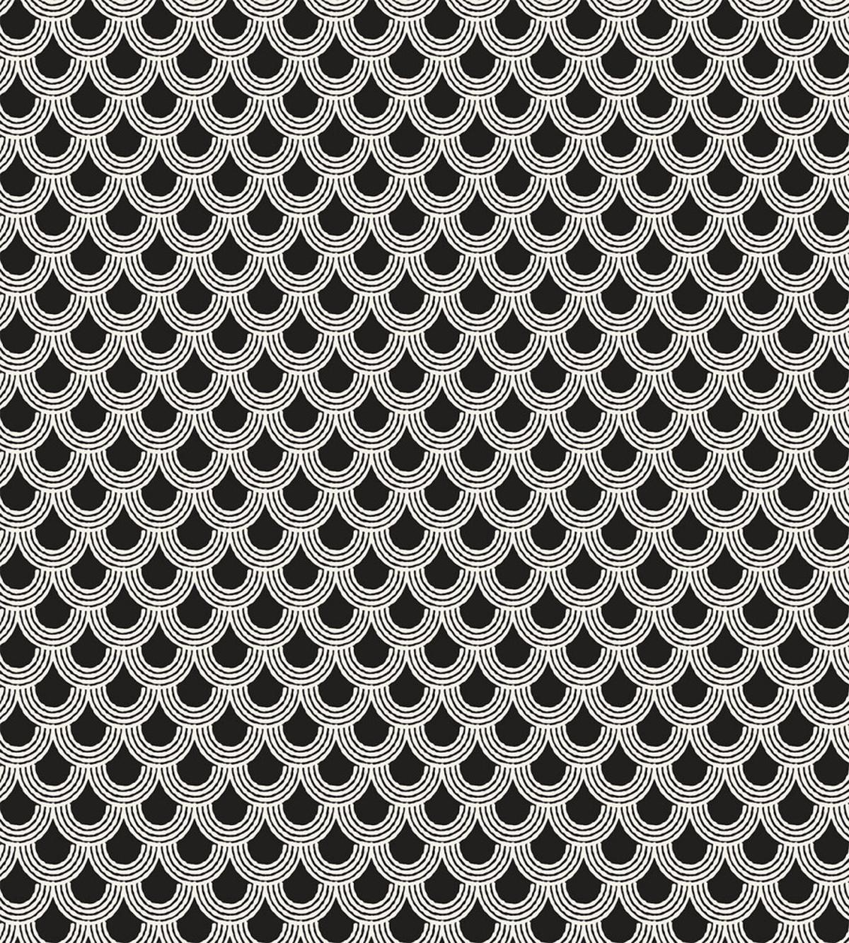 Retro Overlap Nested Circles — Pattern