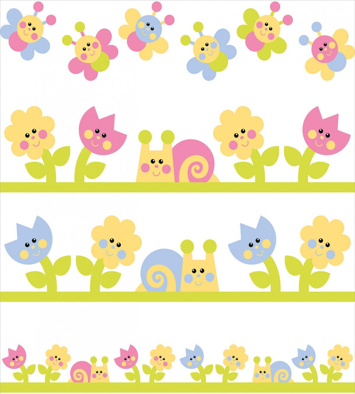 Colorful Cartoon Garden — Pattern