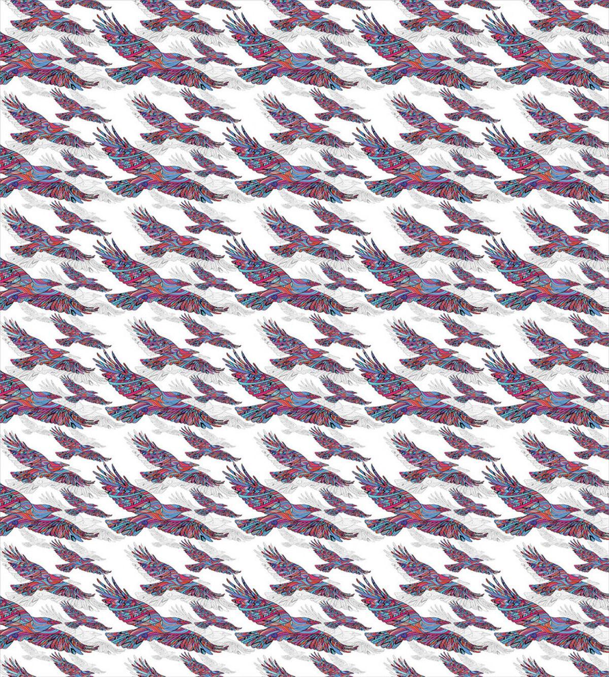 Vivid Flying Bird — Pattern