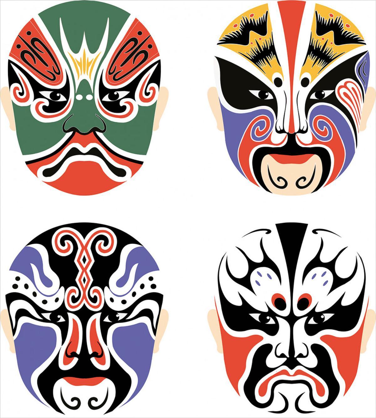 Chinese Opera Mask — Pattern