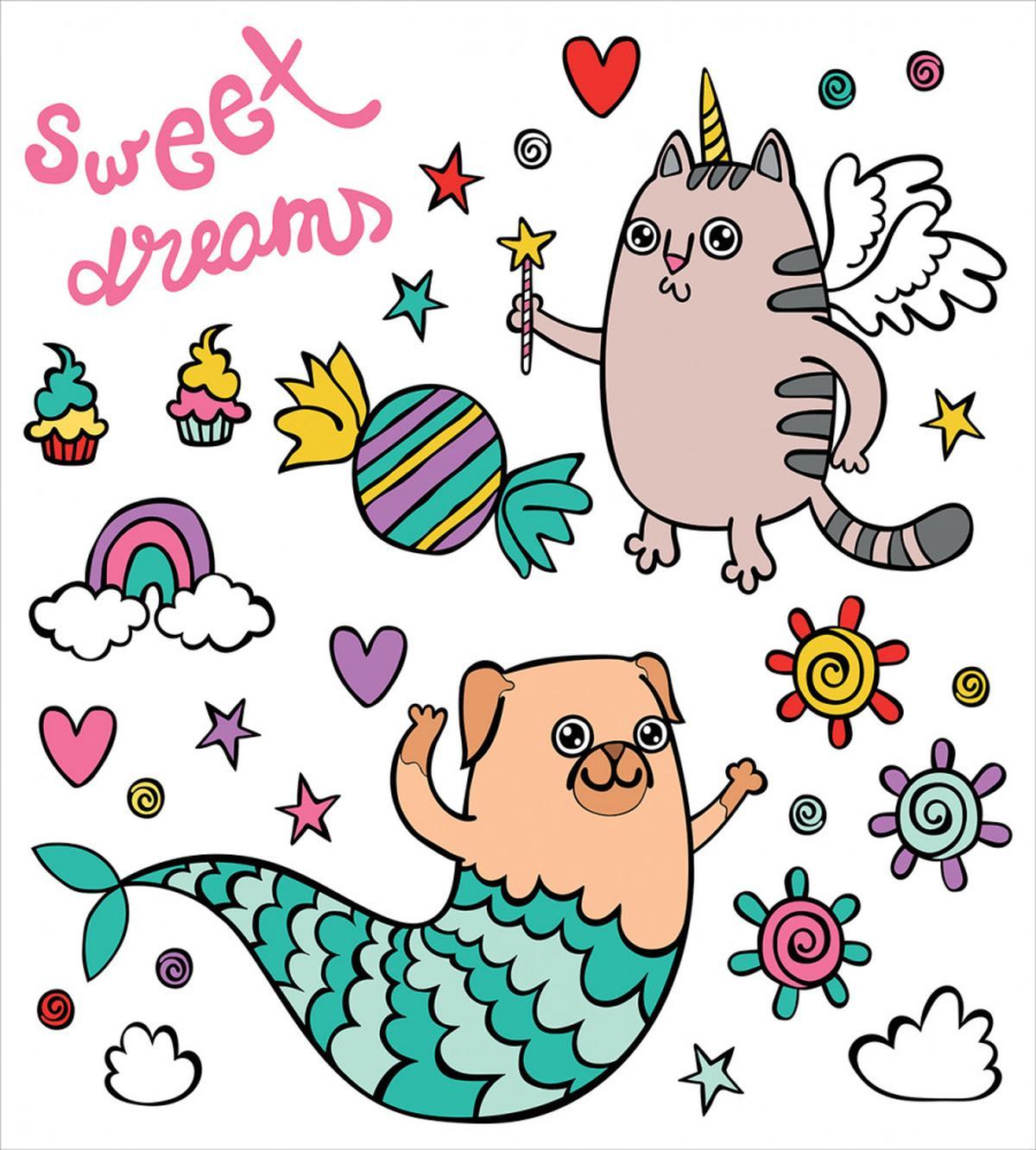 Pug Mermaid Wish — Pattern