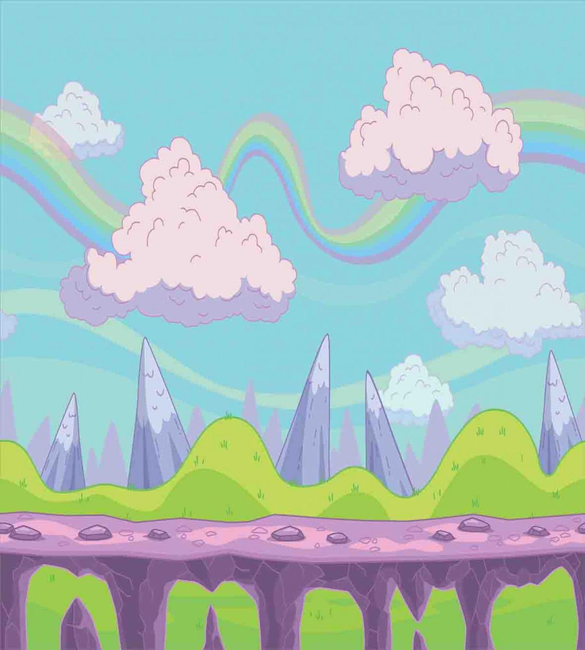 Abstract Fairy Tale Scene — Pattern