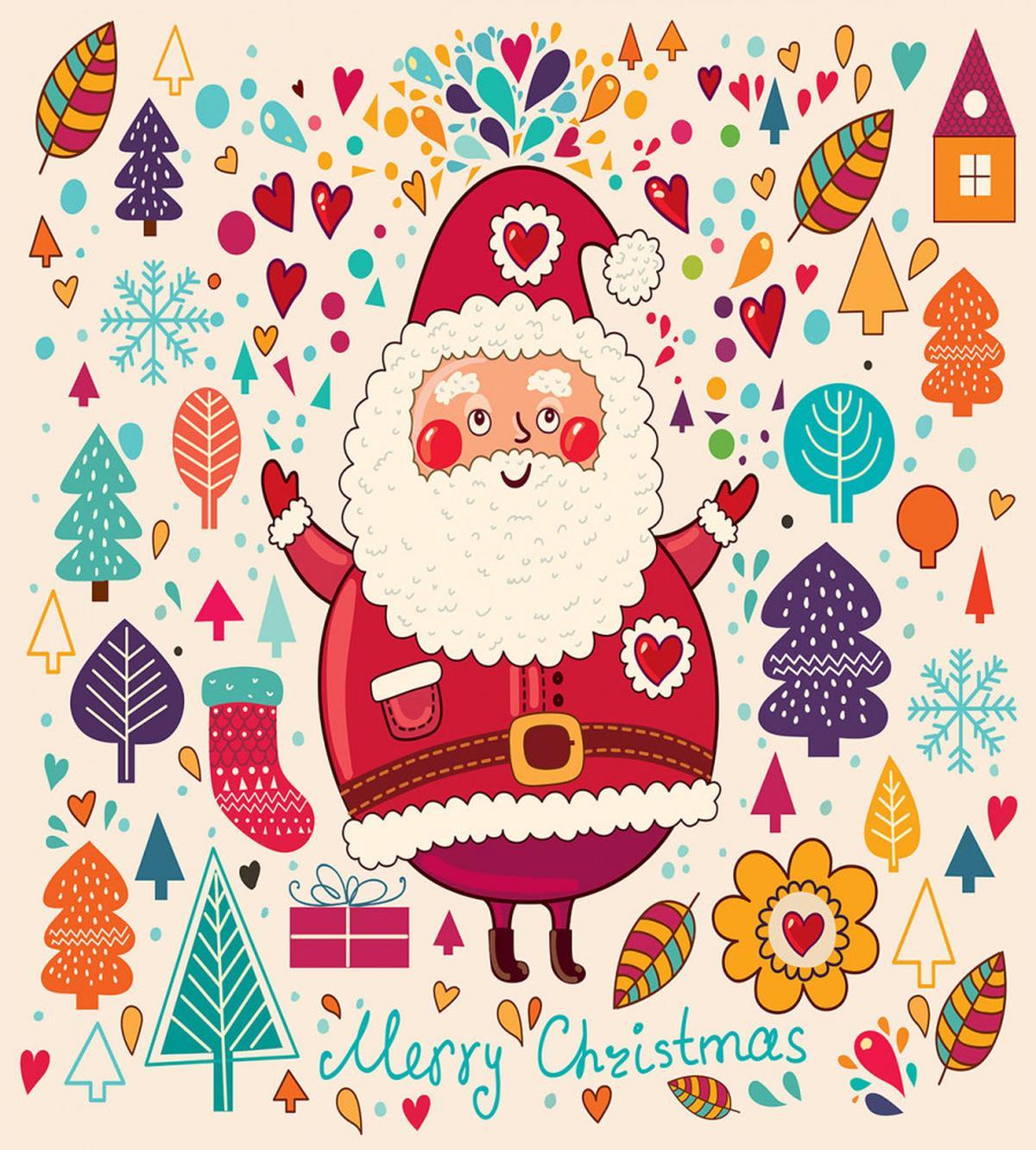 Vintage Santa — Pattern
