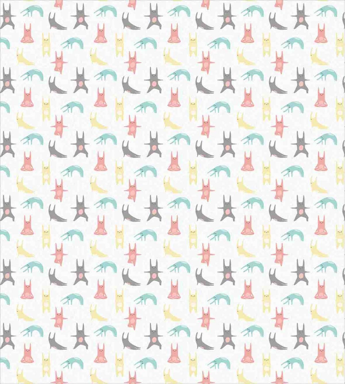 Bunnies Doing Yoga Poses — Pattern
