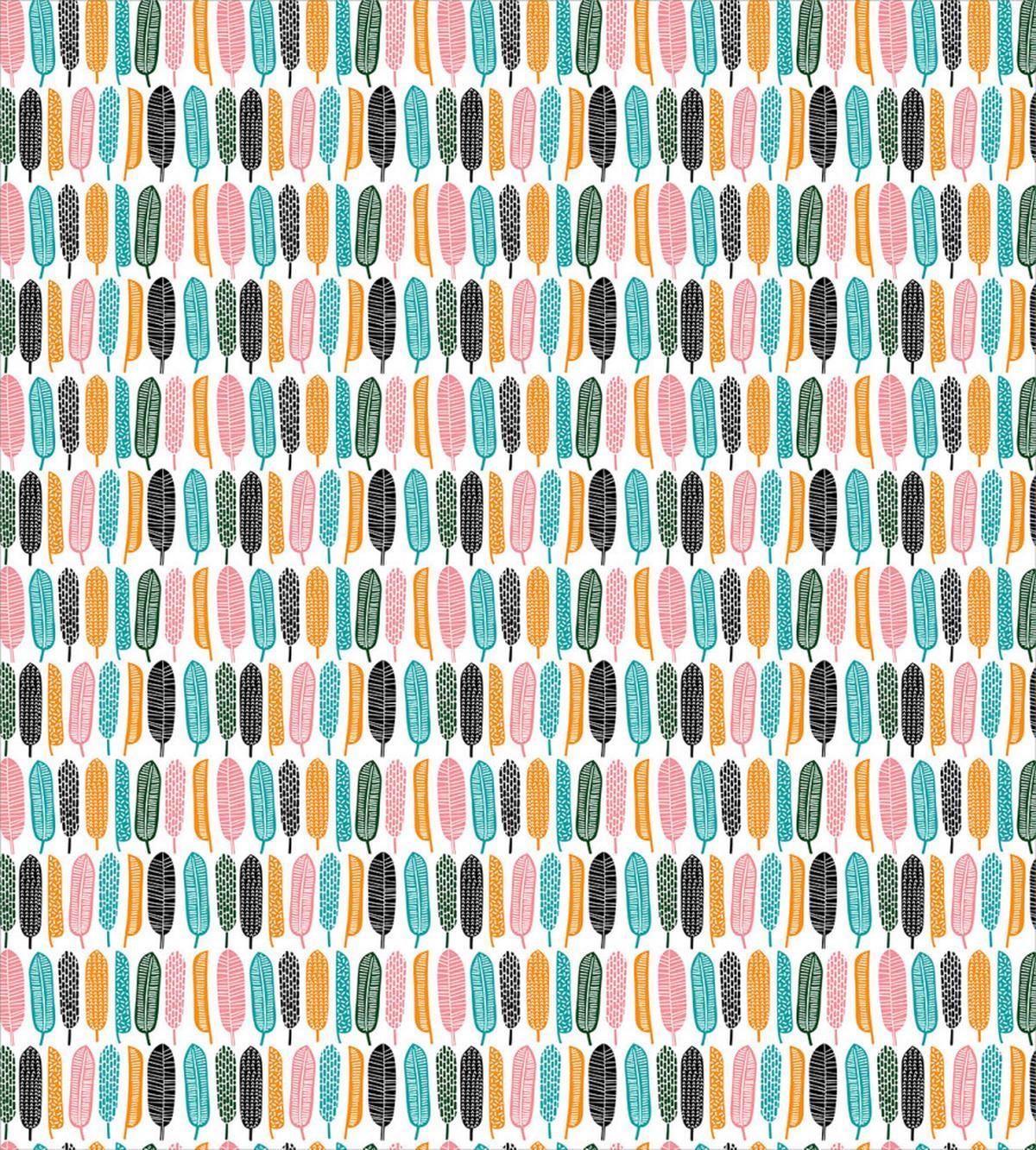 Minimal Ornamental Leaf Art — Pattern