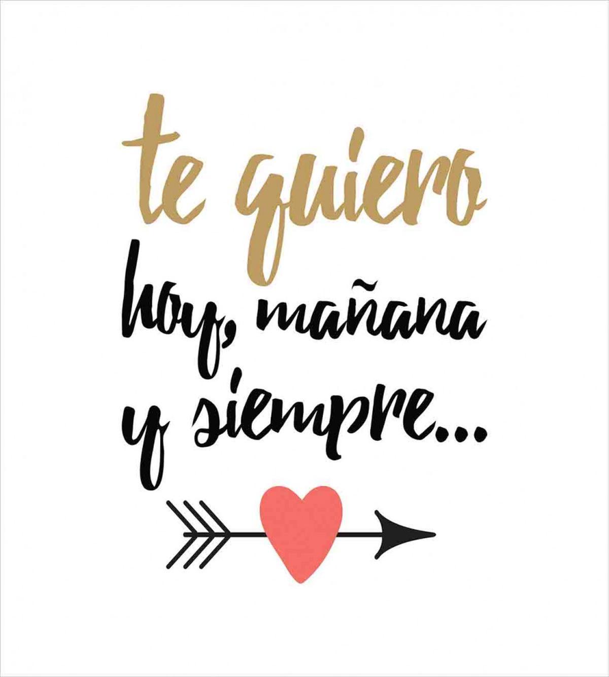Te Quiero Love Words — Pattern