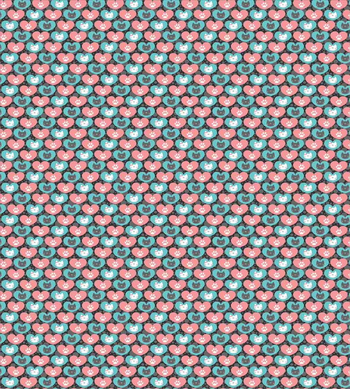 Kitten Portrait Heart — Pattern