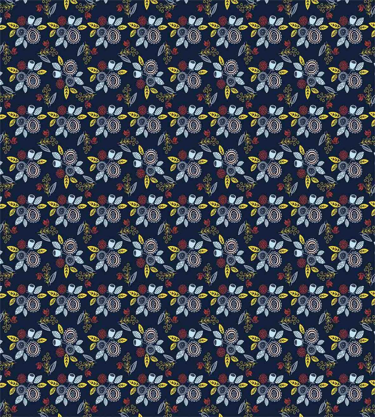 Bouquet of Flowers Birds — Pattern