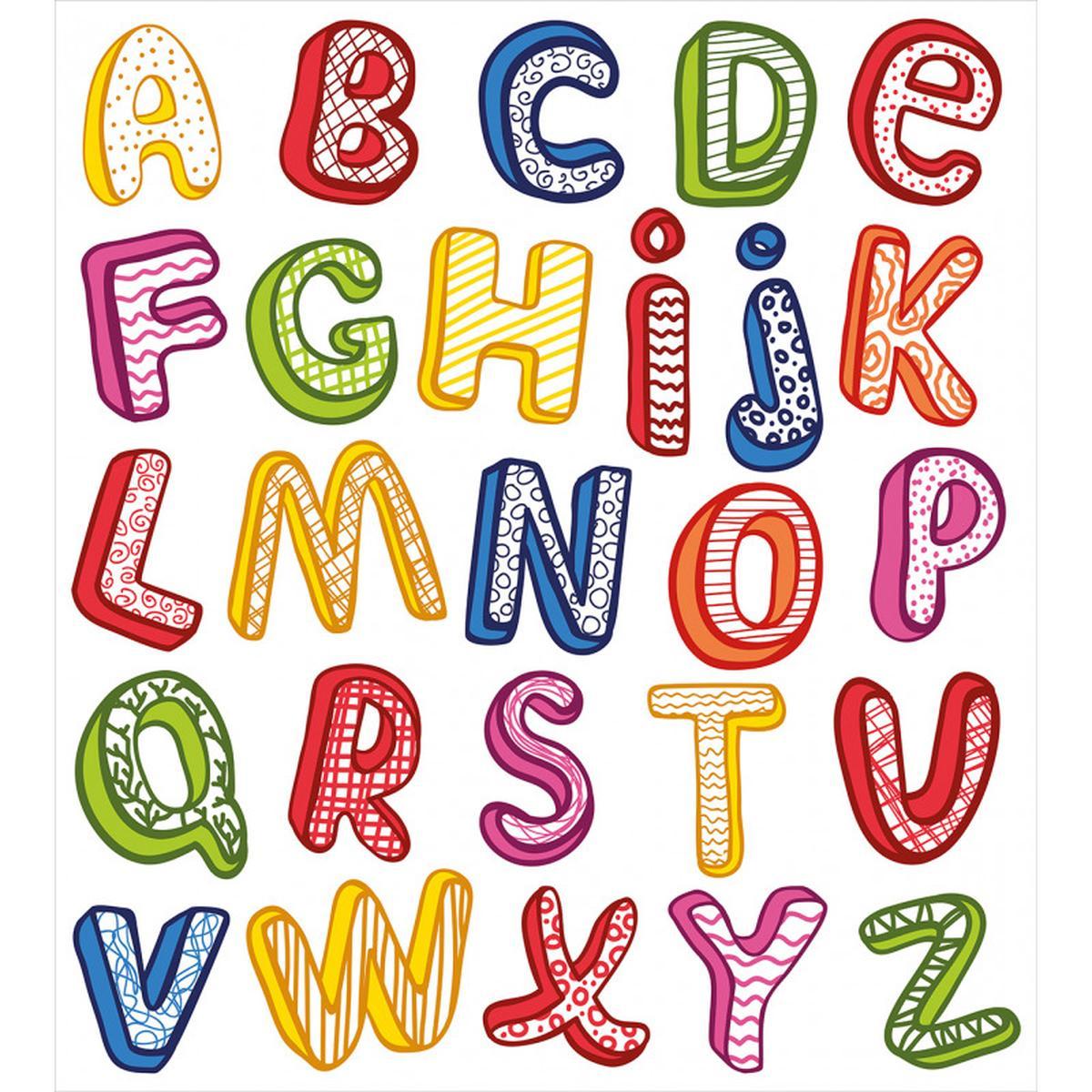 3D Letters ABC — Pattern