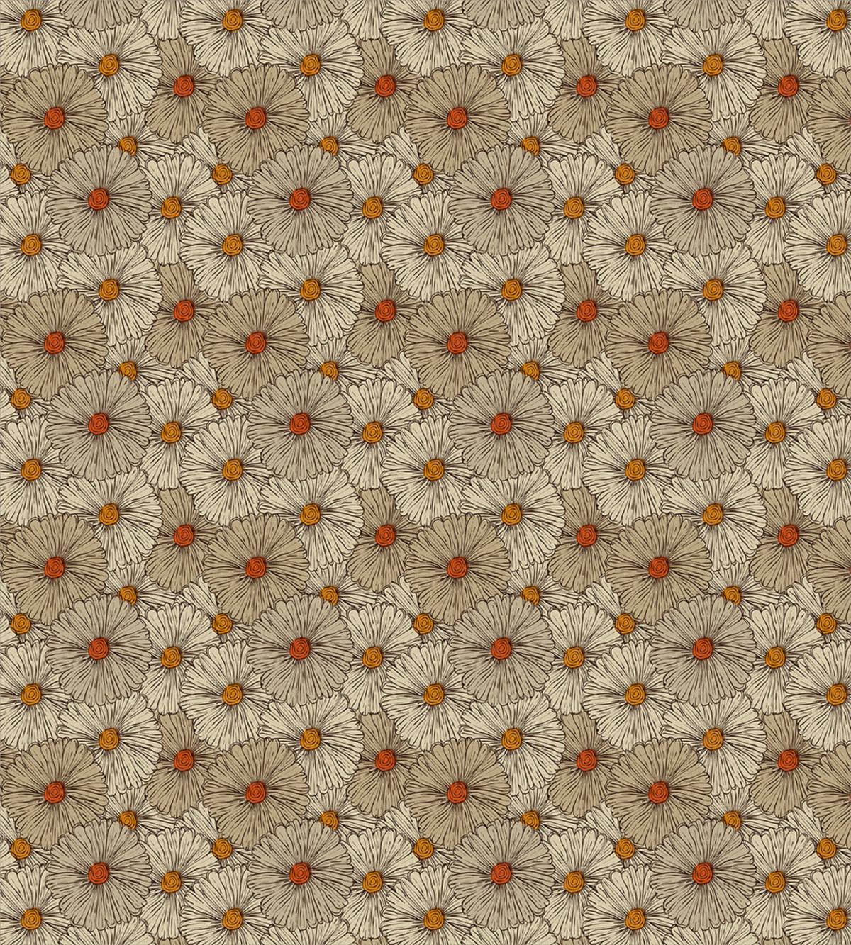 Sketchy Gerbera Daisies — Pattern