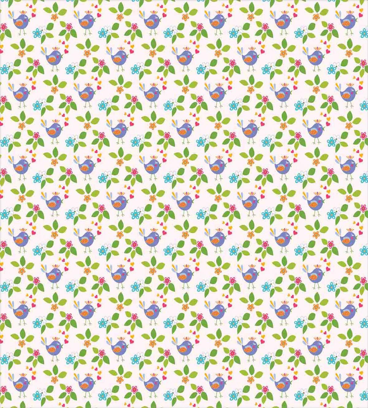 Singing Birds Floral Theme — Pattern