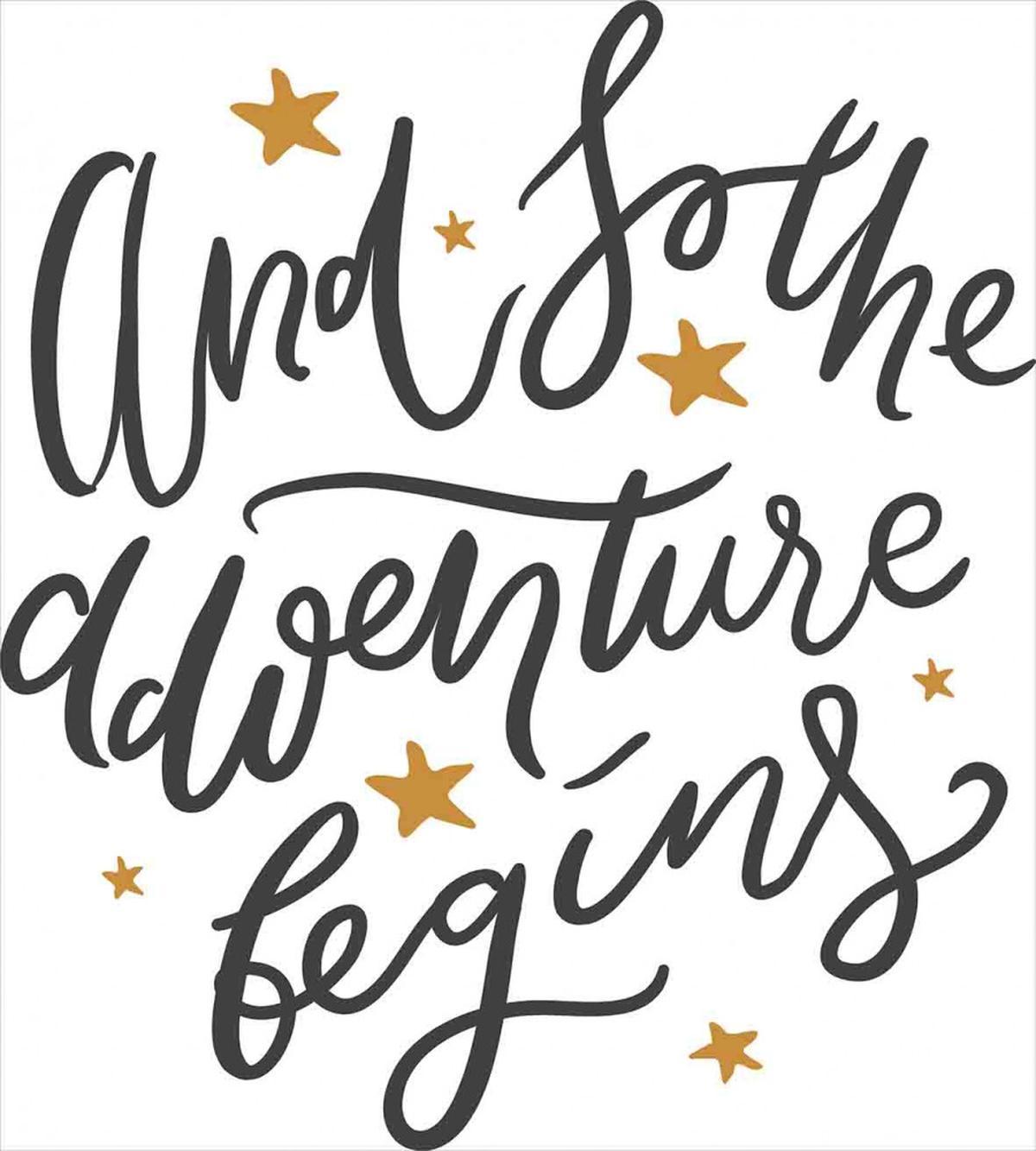 Adventure Begins Message — Pattern