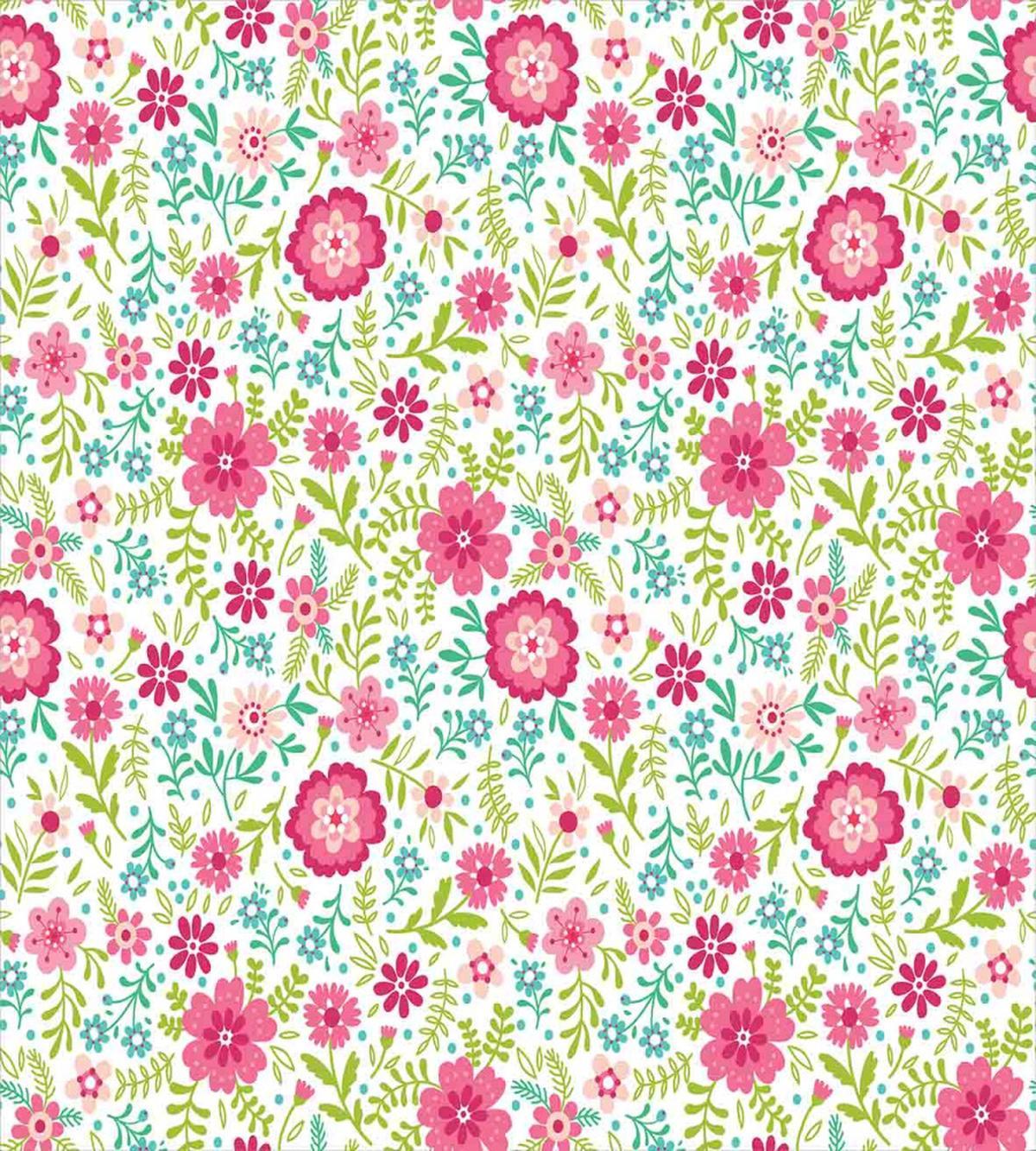 Blossoming Field Fern Leaves — Pattern