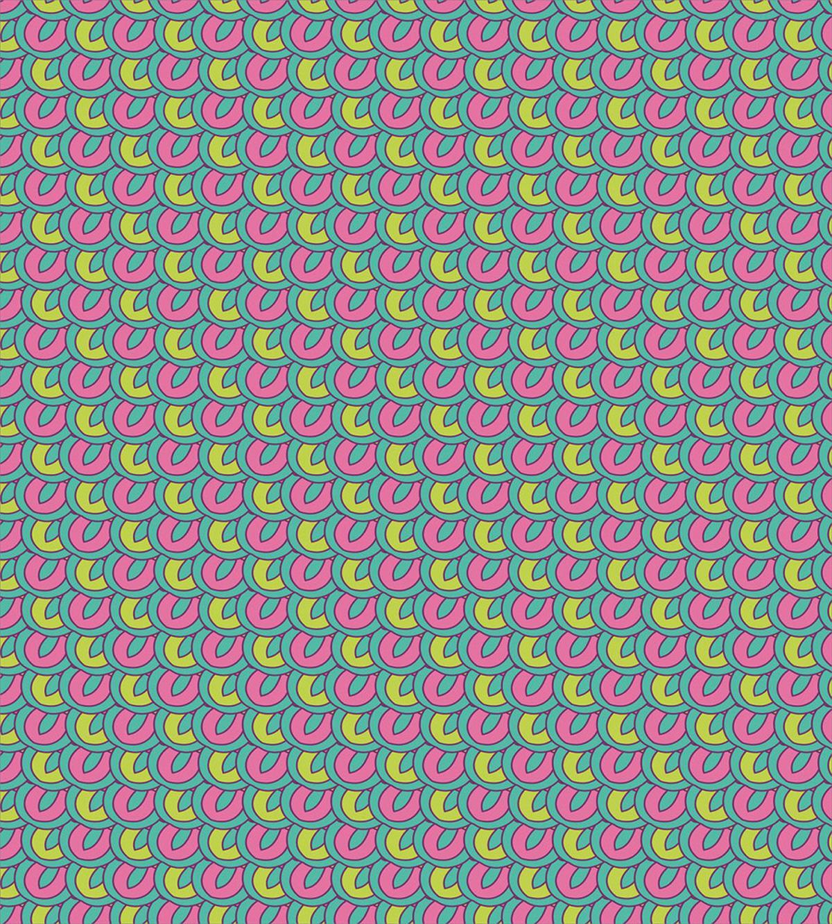 Retro Overlap Motif — Pattern