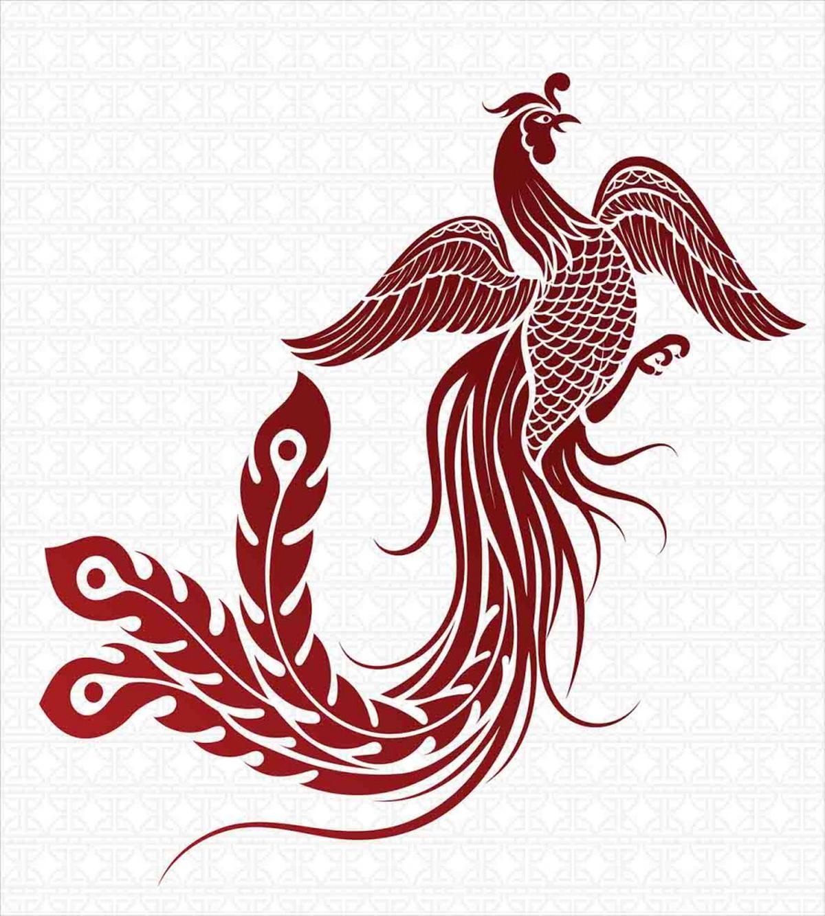 Traditional Chinese Bird — Pattern