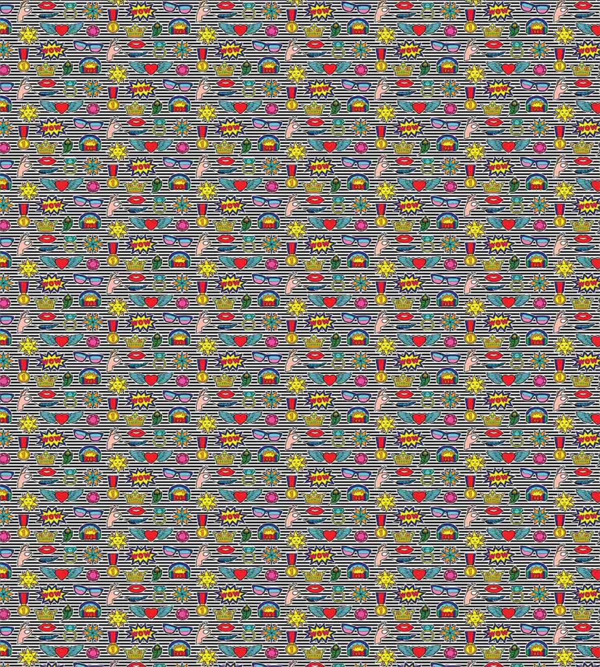 Quirky Cartoon Striped — Pattern