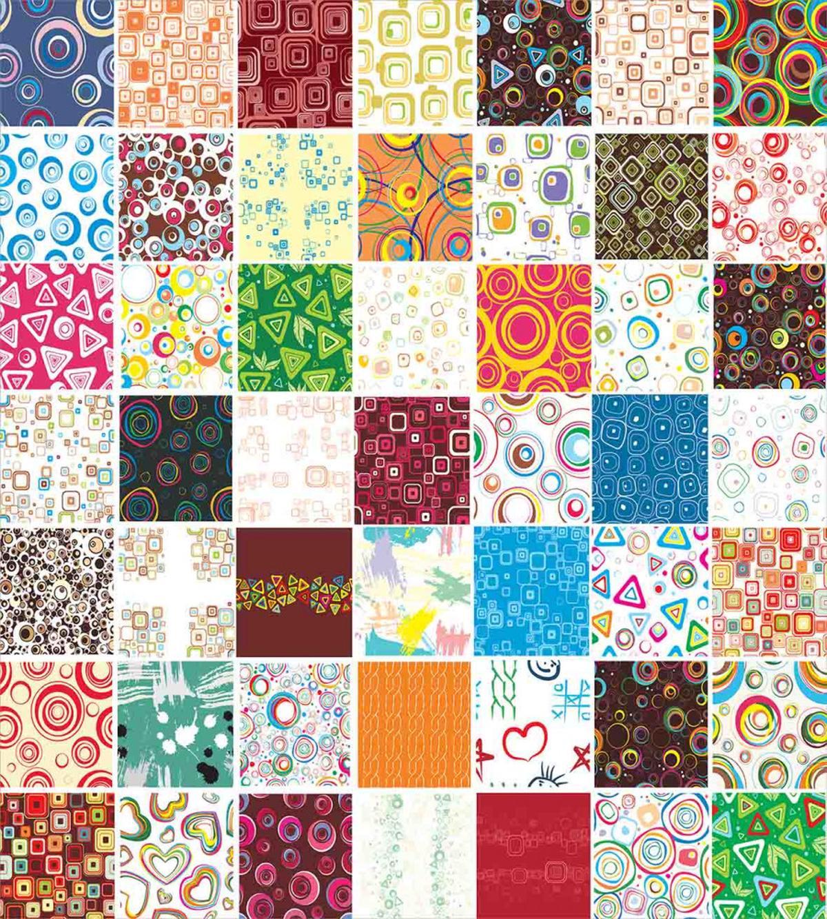 Patchwork Retro Style — Pattern