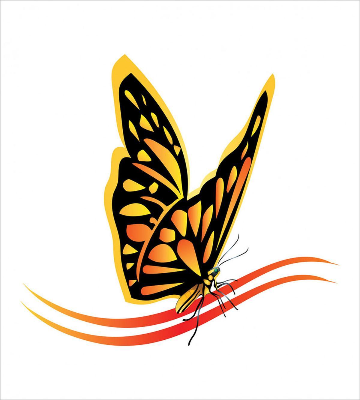 Delicate Spring Moth Art — Pattern
