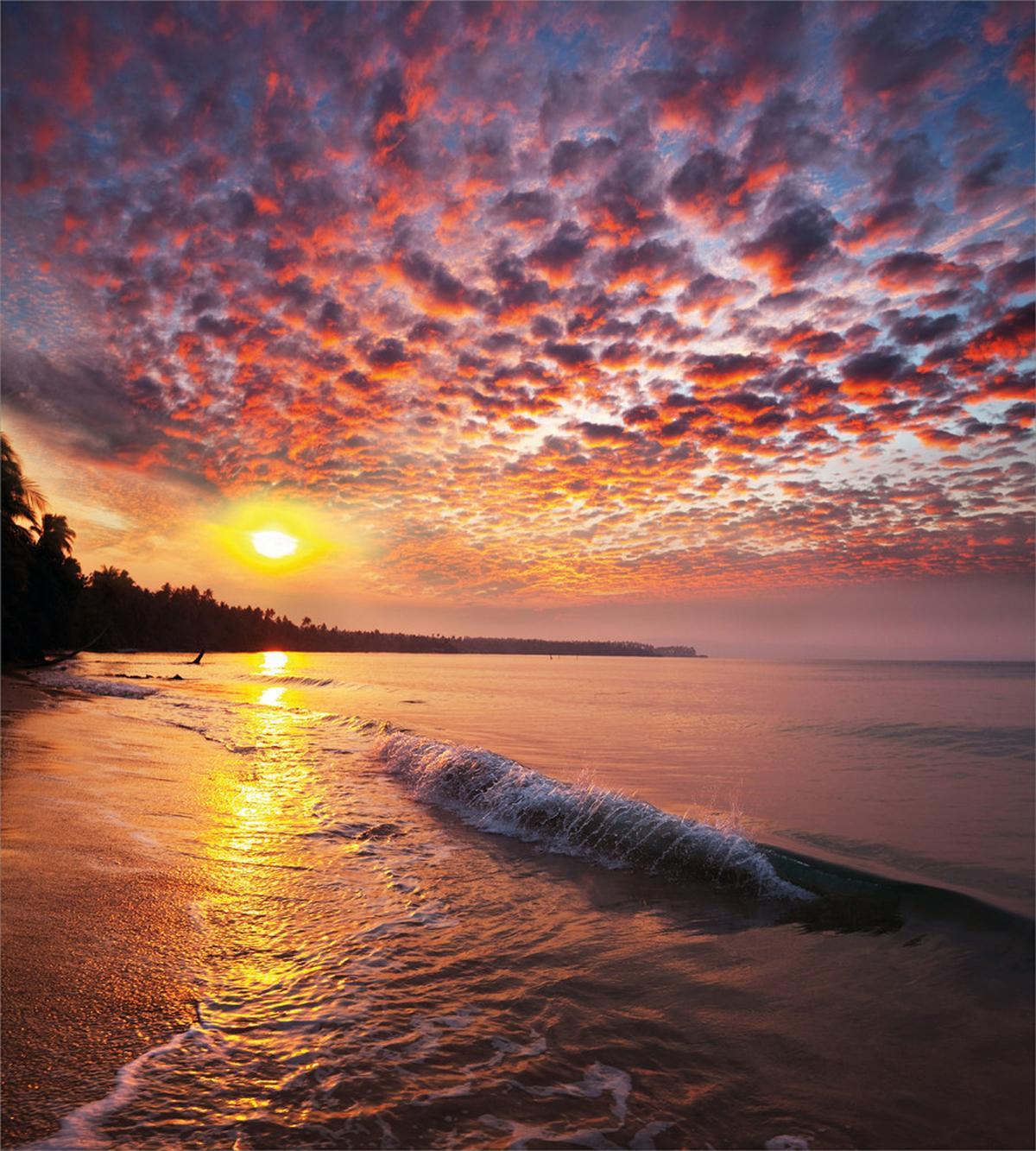 Dawn at Beach Seaside — Pattern