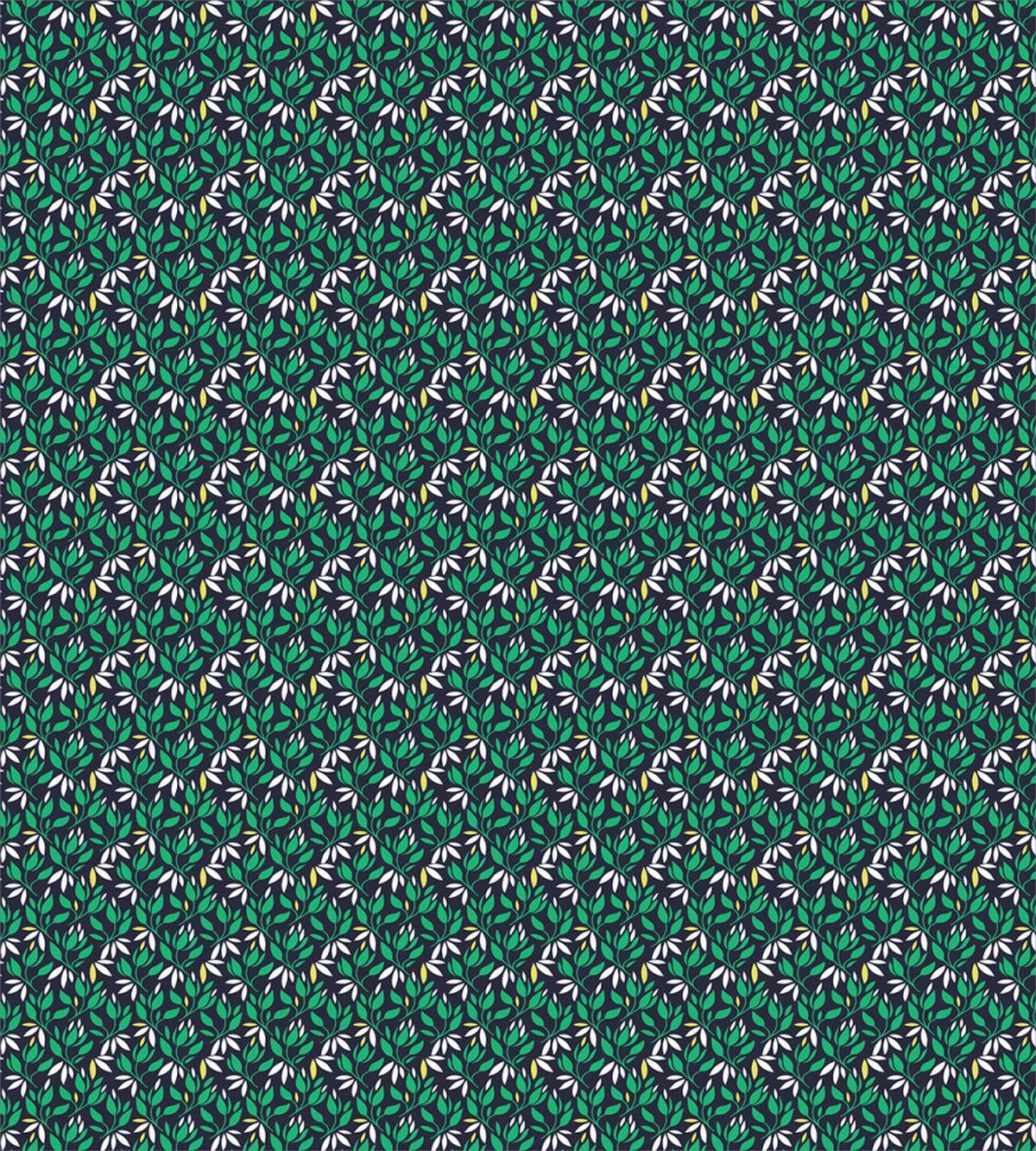 Simplistic Abstract Leaves Art — Pattern