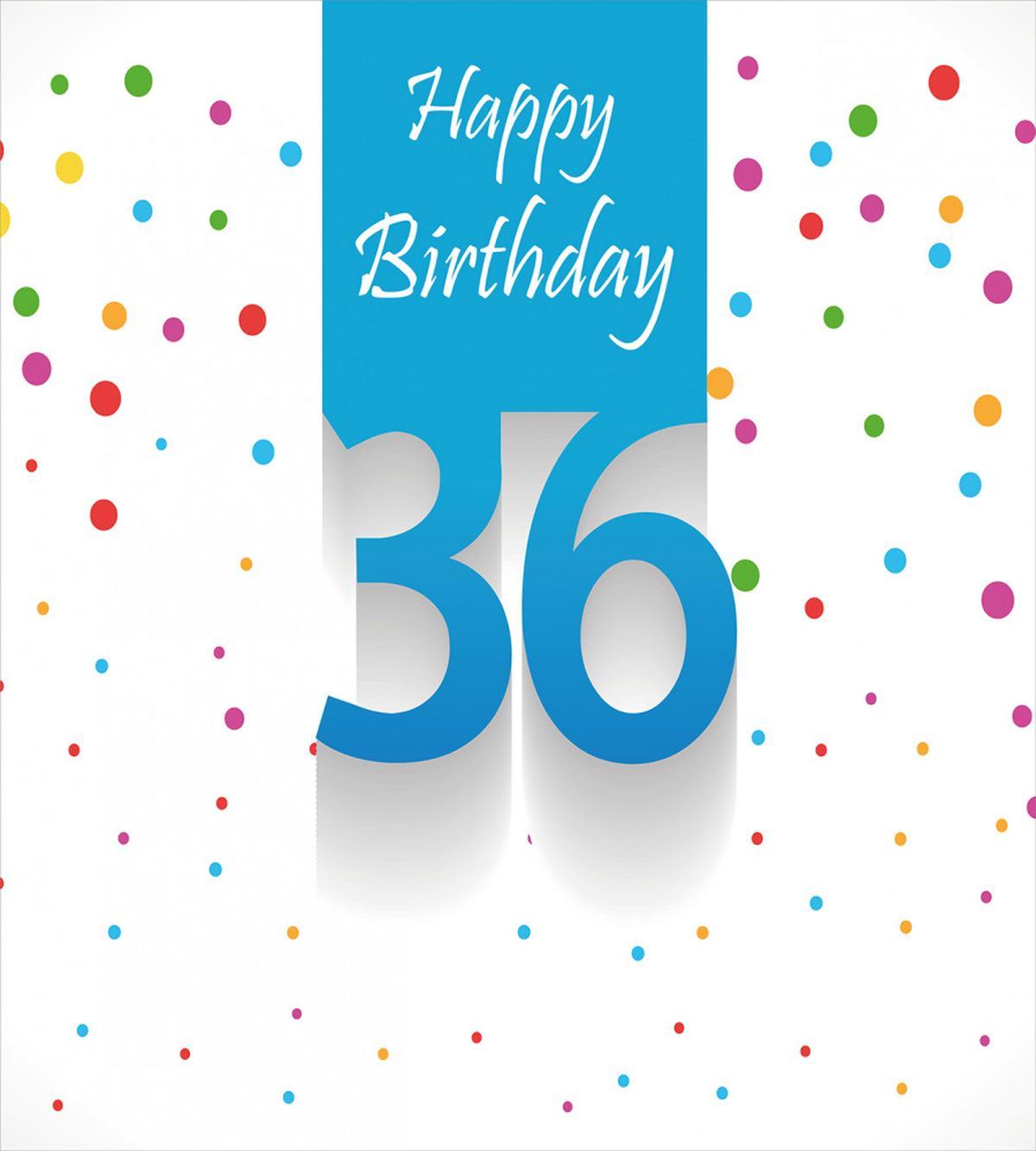 Birthday Words Dots — Pattern