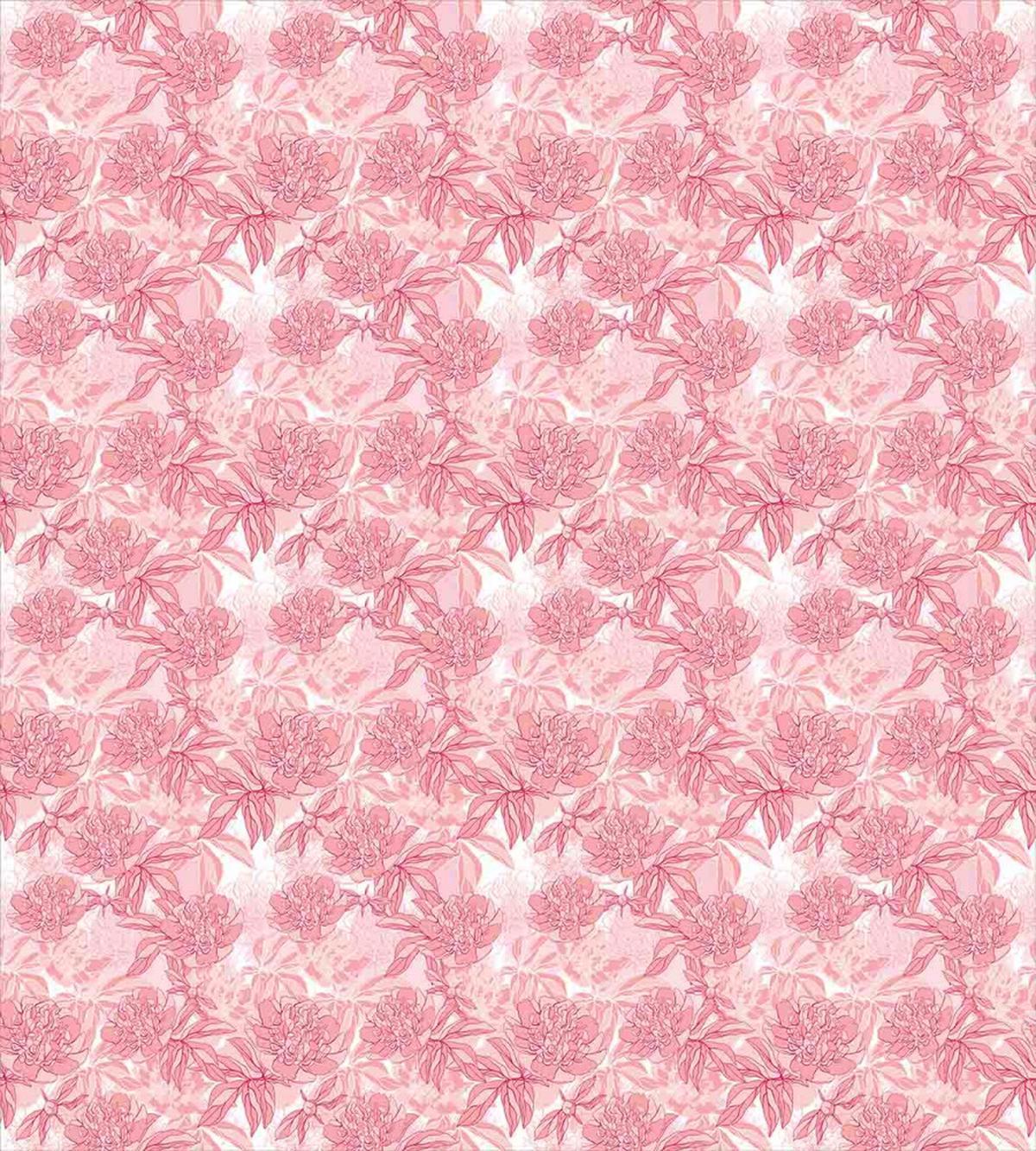 Peony Foliage Romantic — Pattern