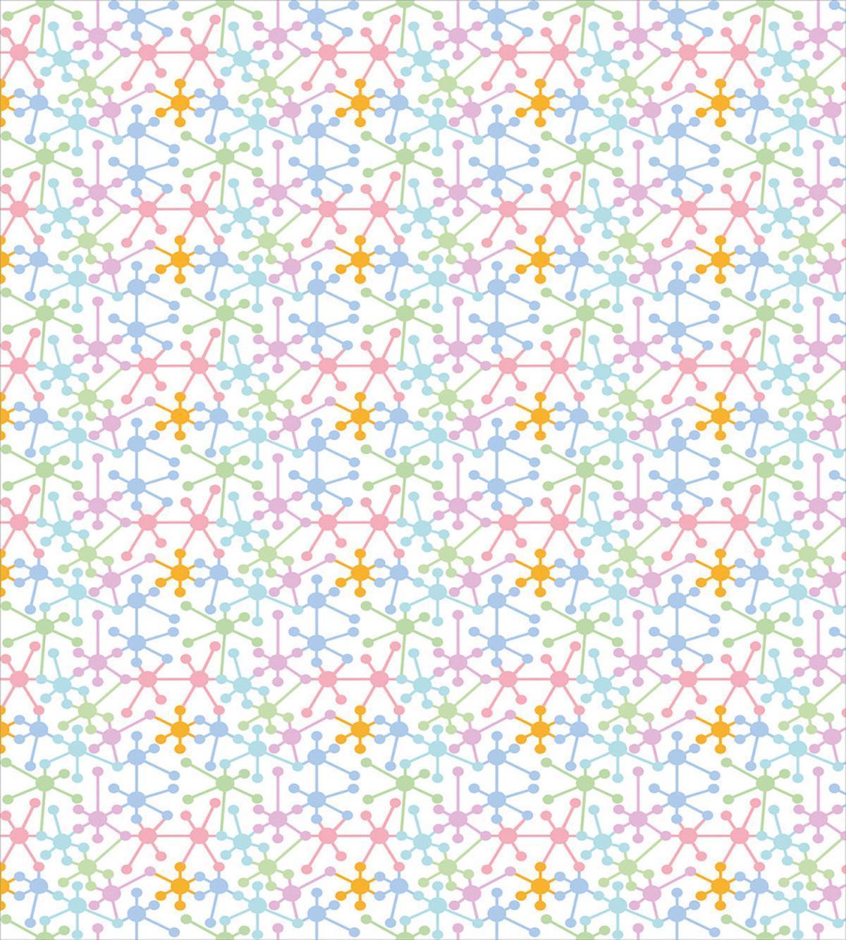 Colorful Molecule Dots — Pattern