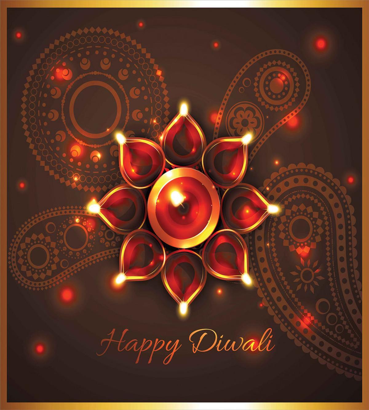 Beams and Diwali Wishes — Pattern