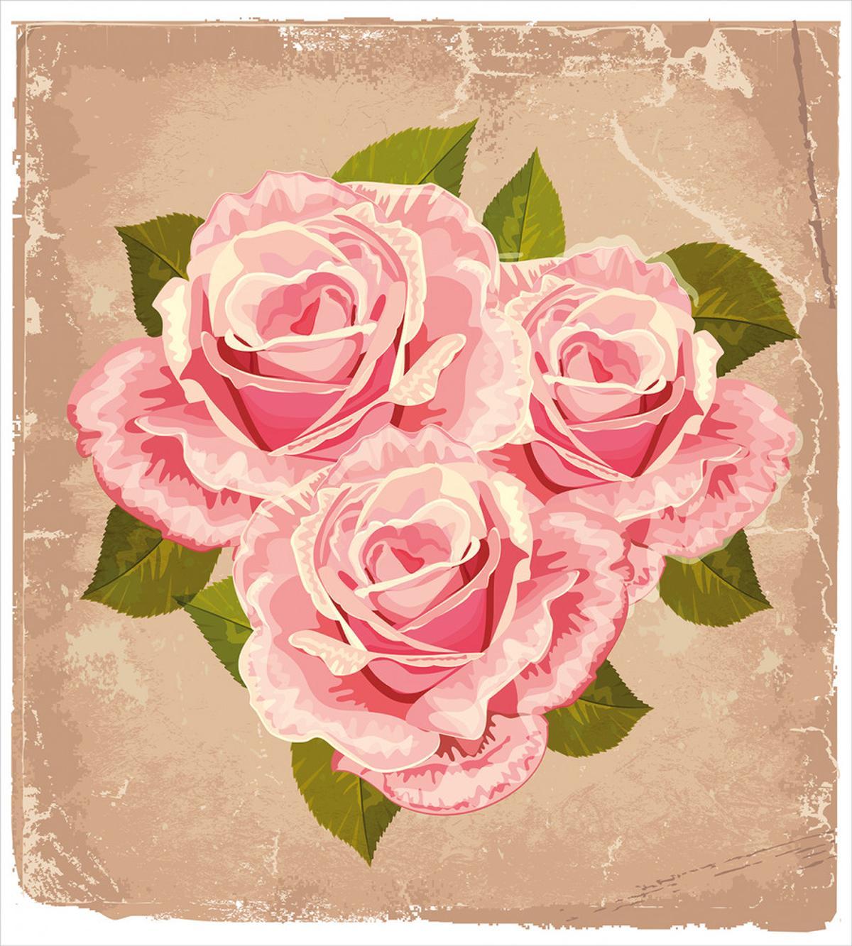 Pink Bouquet of Flowers — Pattern