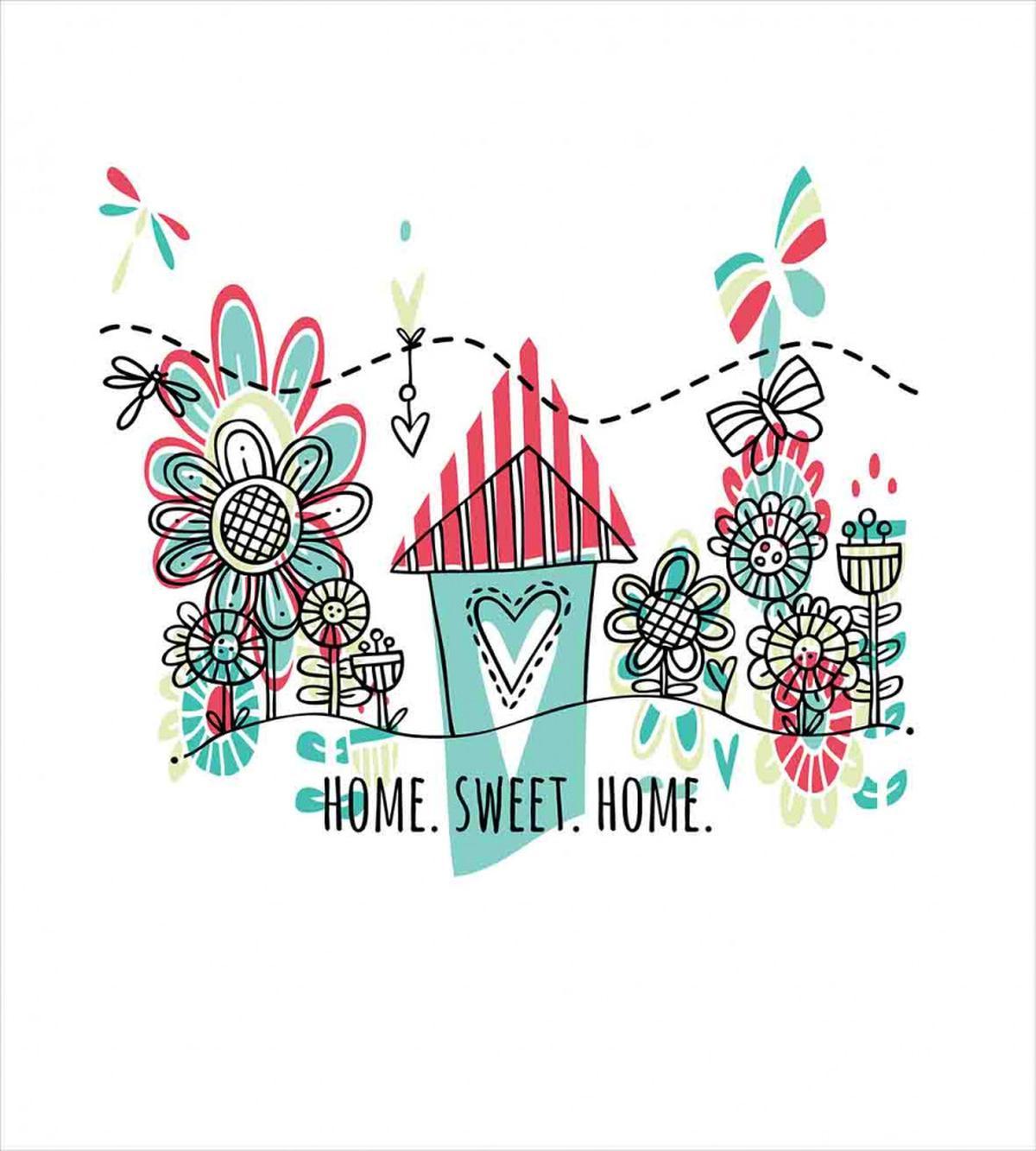 House Heart Shape — Pattern