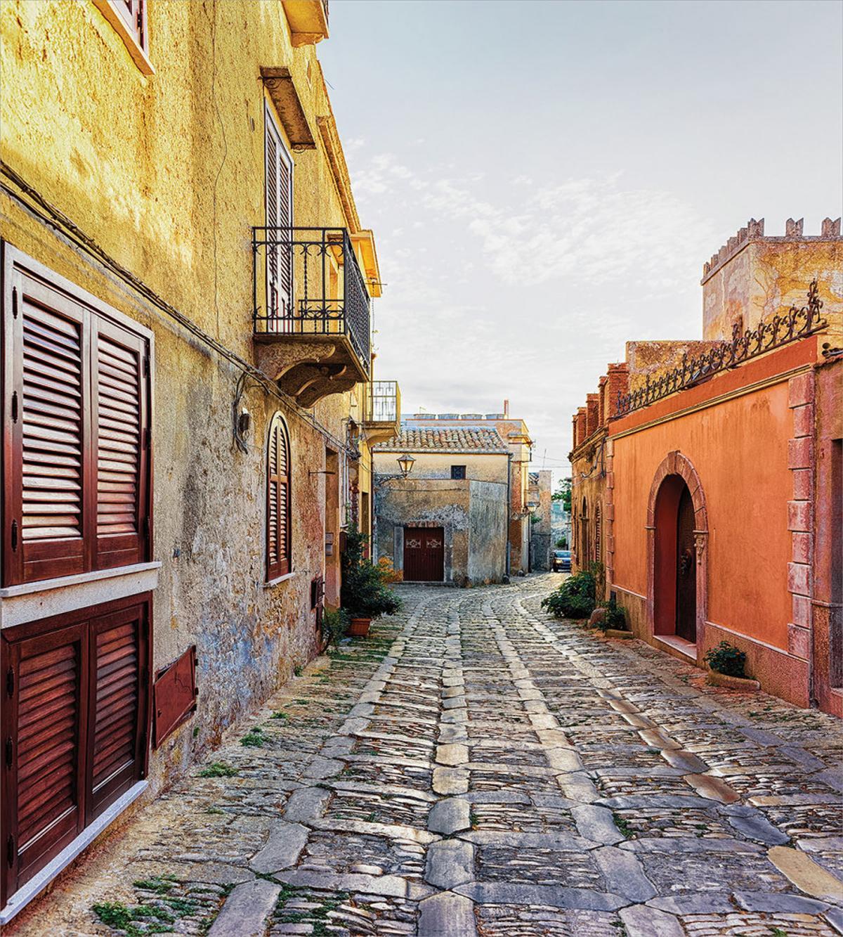 Narrow Street Erice — Pattern
