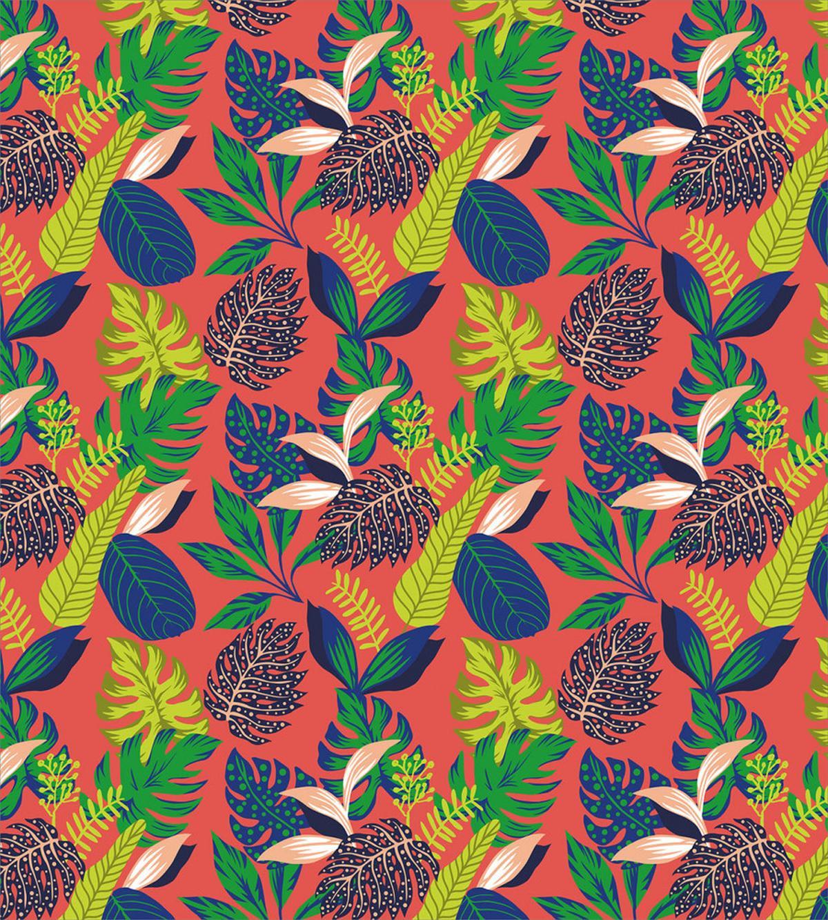 Abstract Flower Leaves Art — Pattern